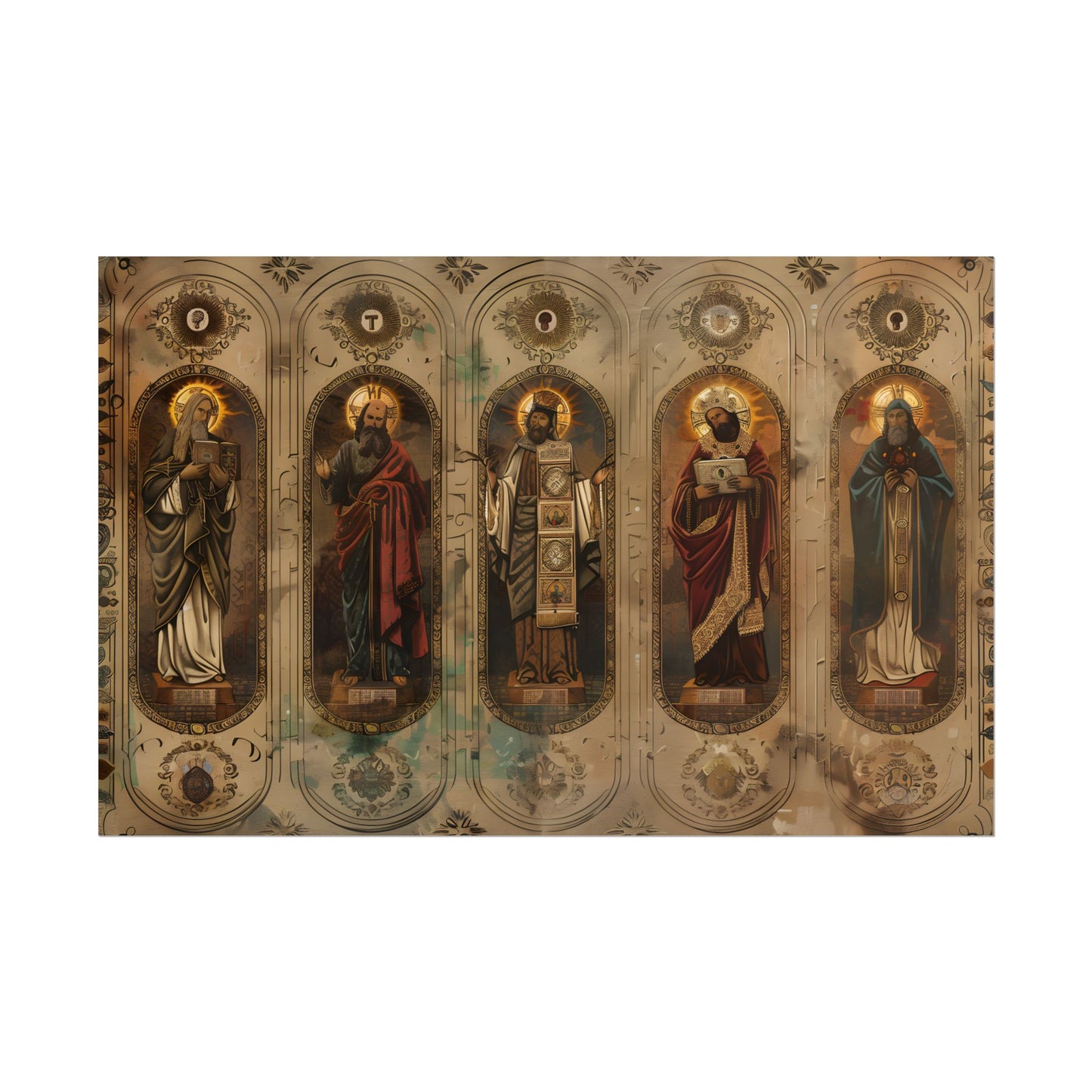 Vintage Biblical Art: Traditional Wisdom Poster - Poster