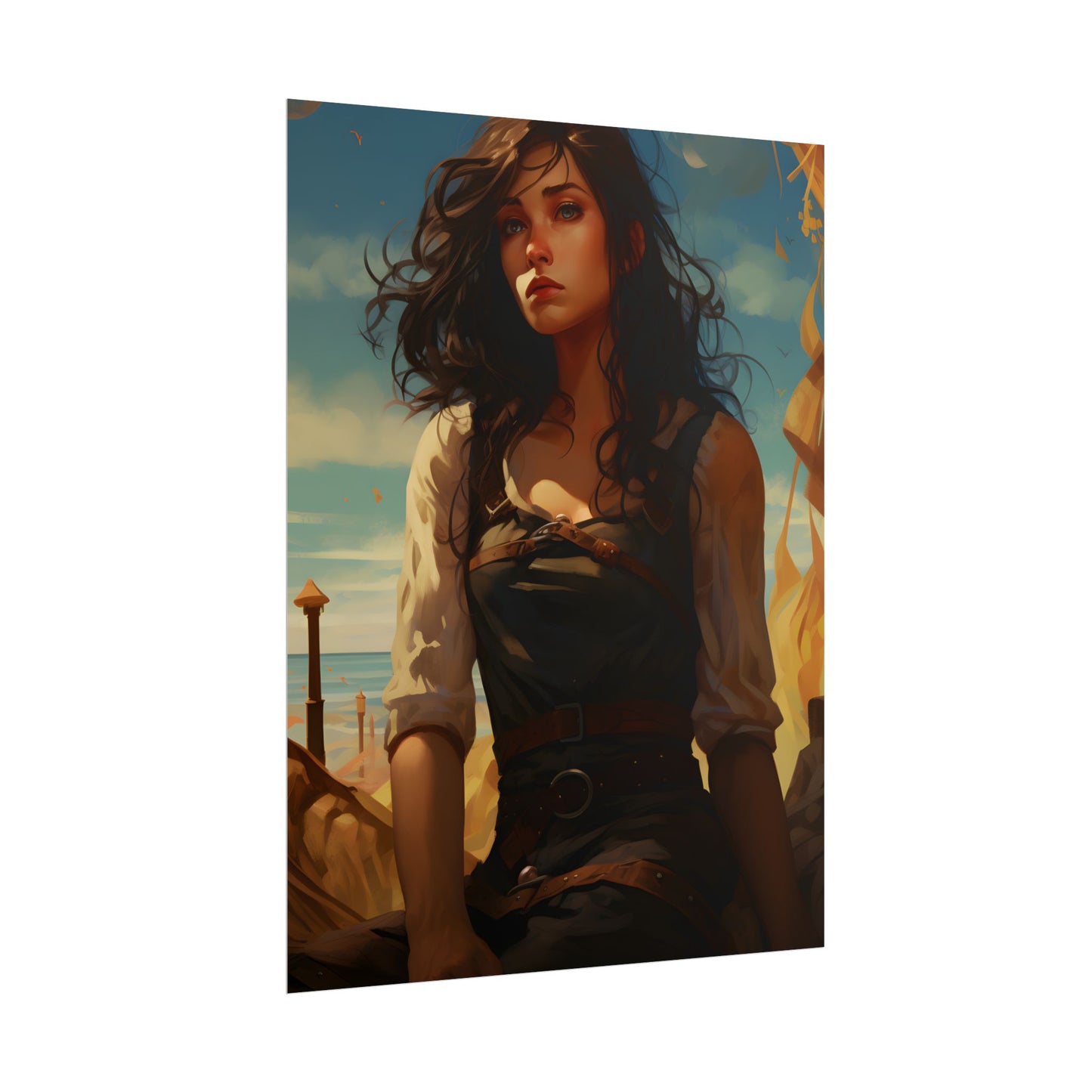 Casual Outdoor Moment: Person in Natural Setting - Poster