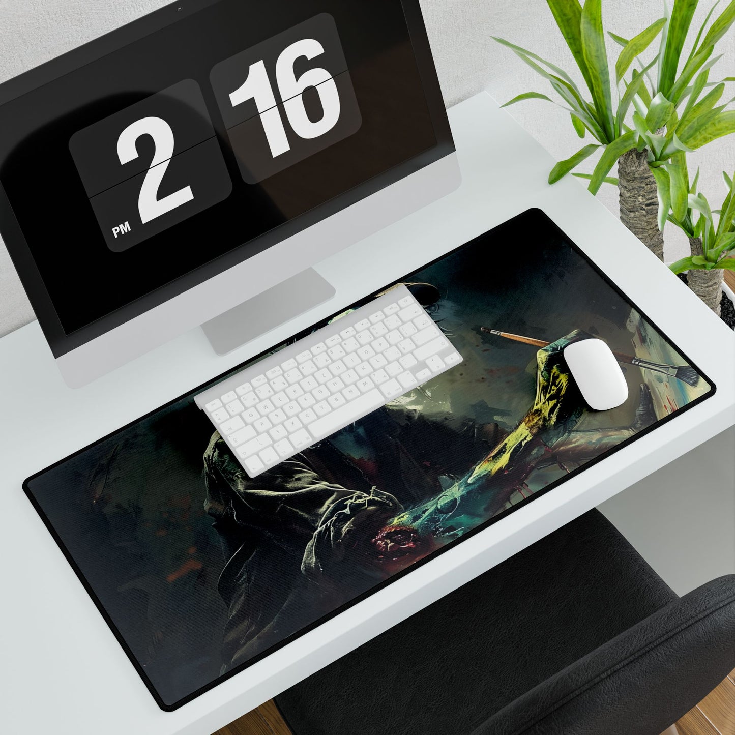 Zombie Horror Original Art: Original Artwork - Desk Mat