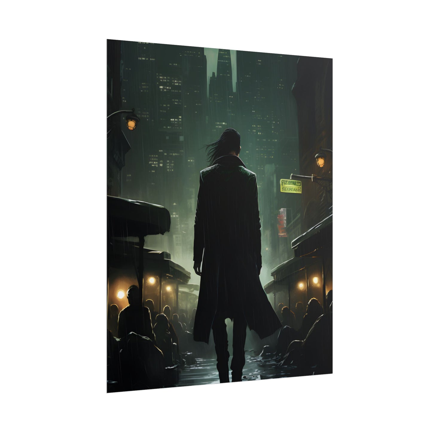 Urban Fantasy Detective: Noir City Night Art - Poster