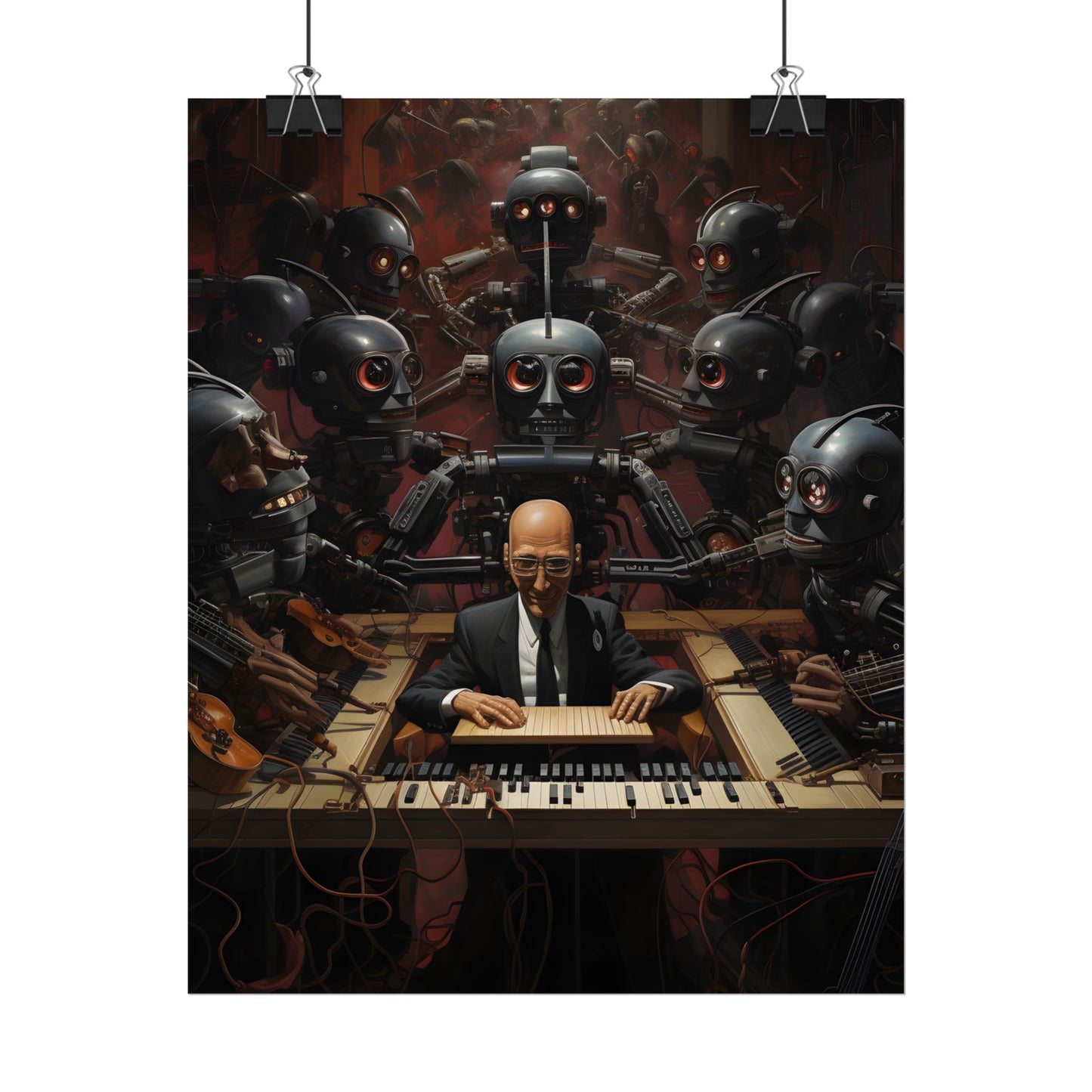 Robot Symphony: 6 Sentient Robots in Harmony - Poster