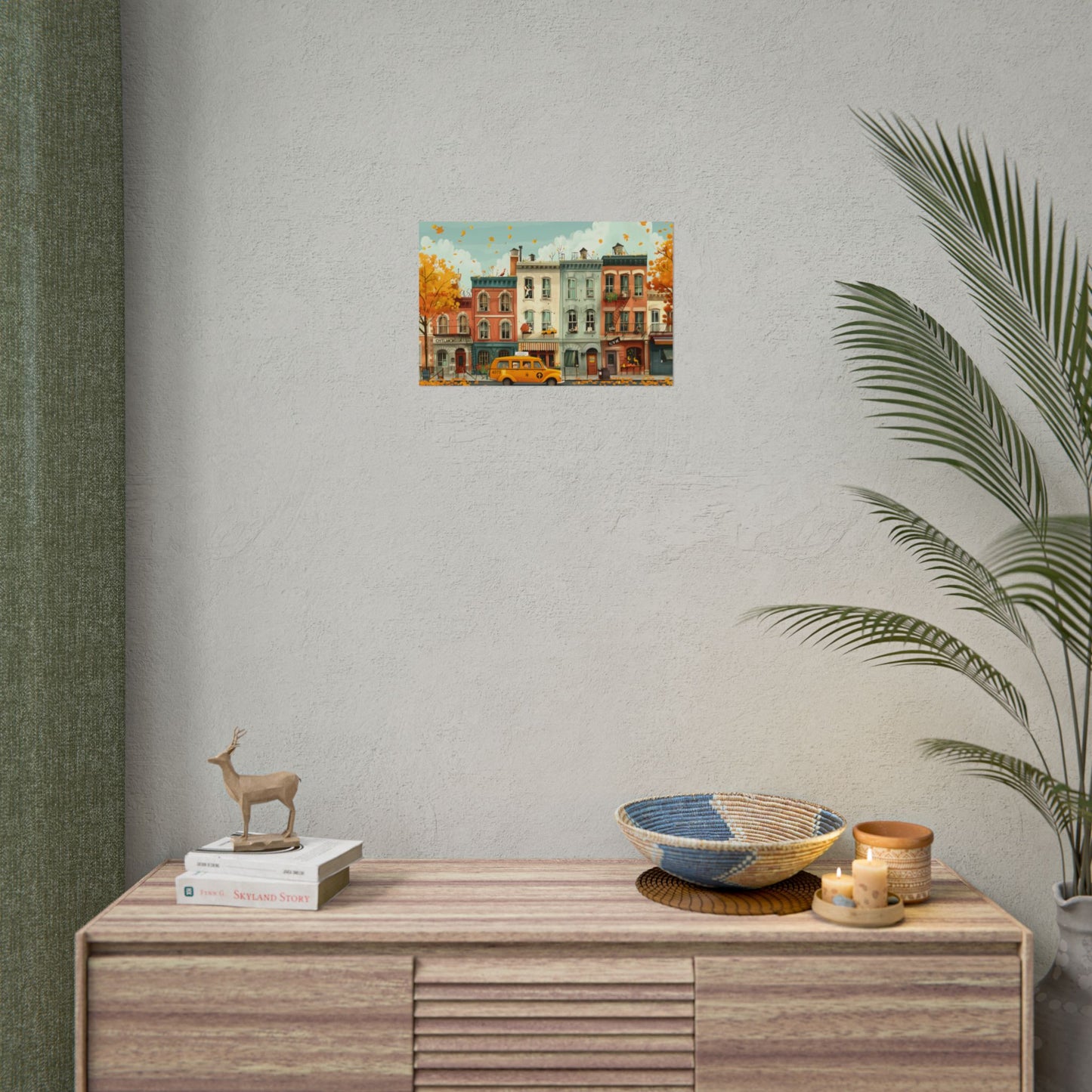 Whimsical Yellow Dream: A Captivating Illustration - Poster