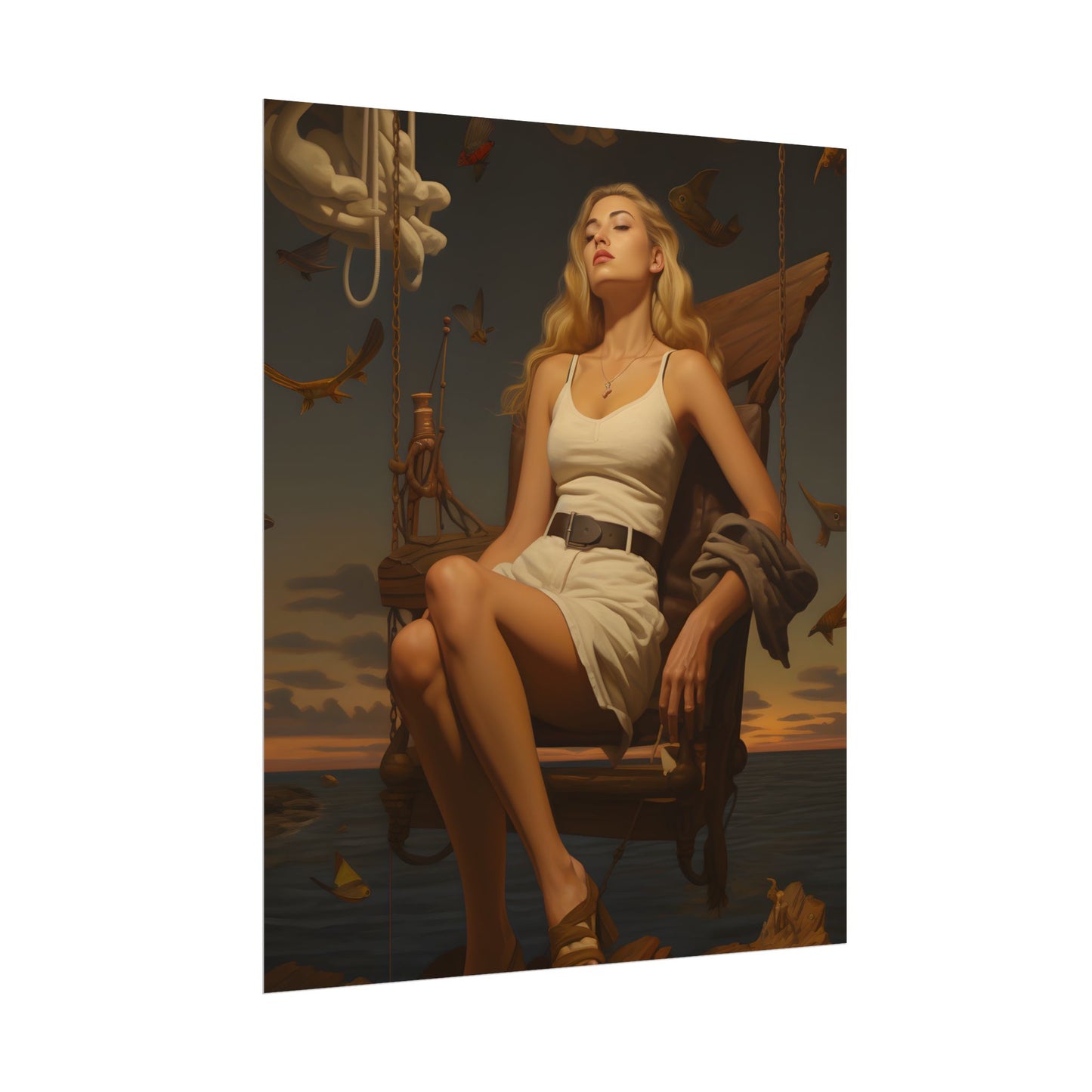 A Gentle Grip: Close-Up Photography Art - Poster