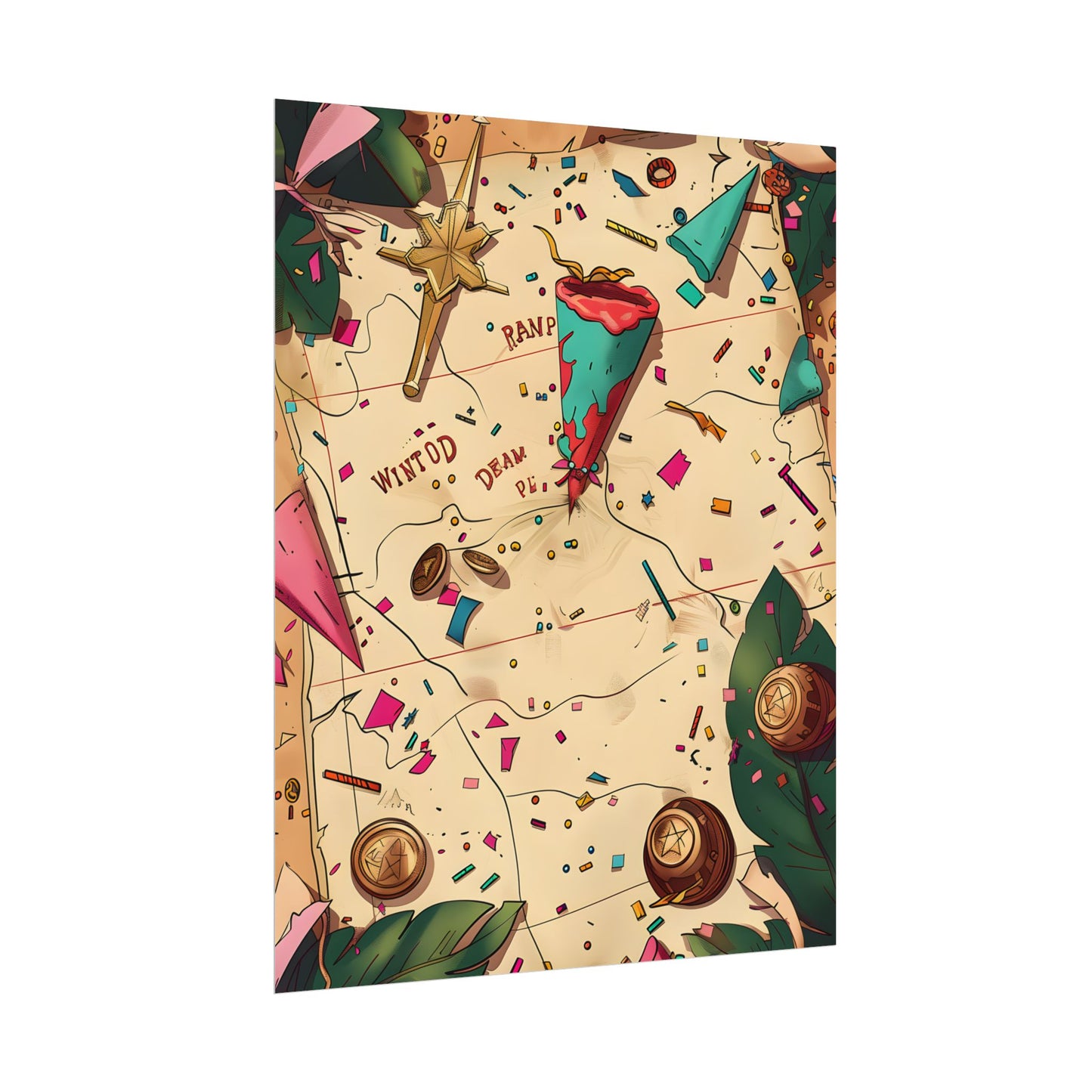 Whimsical Portrait with a Large Nose - Poster
