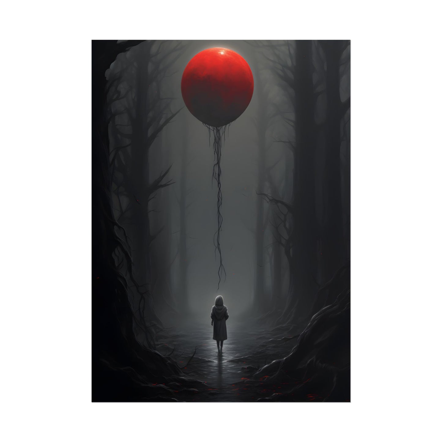 Youthful Moment: A Young Man in Nature's Outdoors - Poster