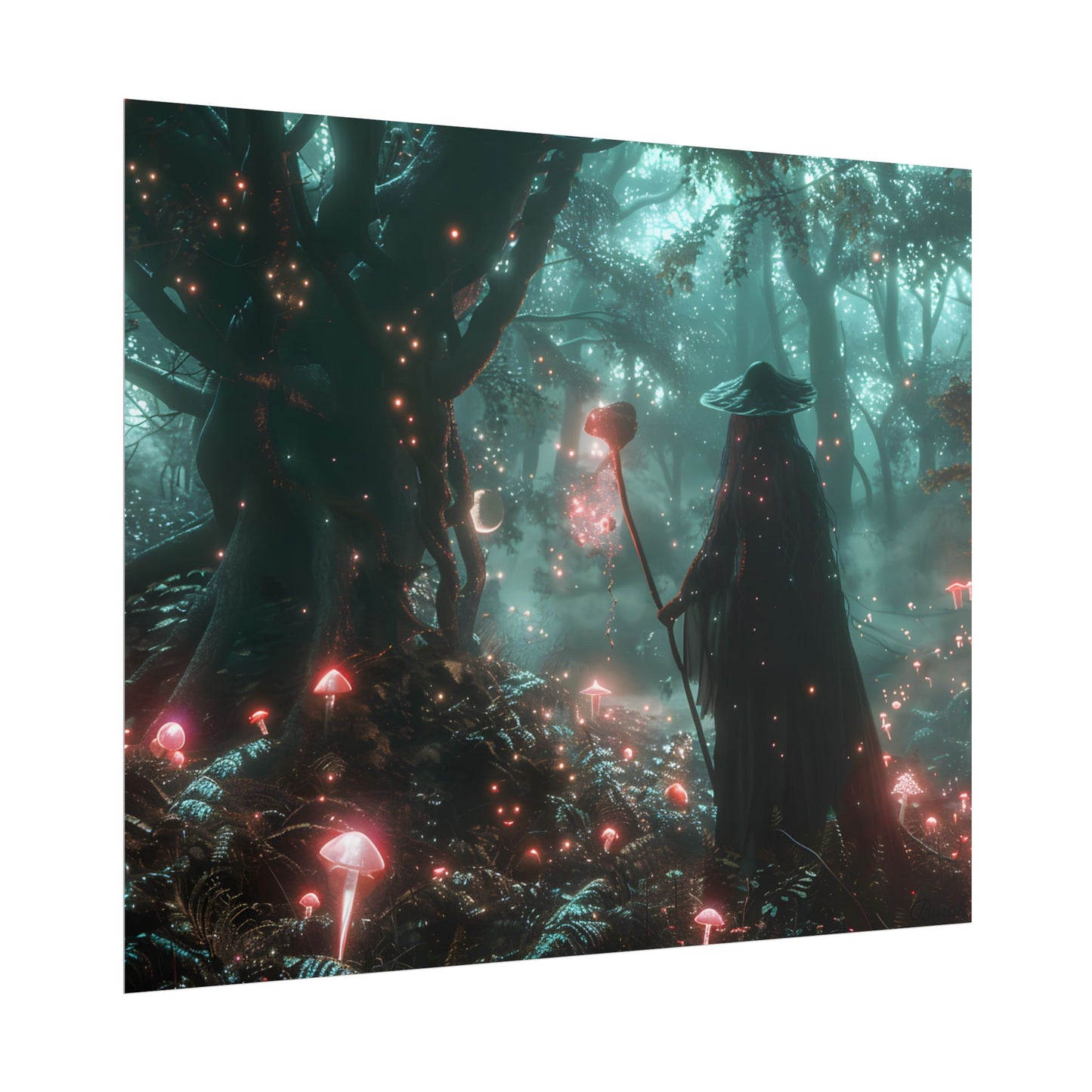 Whispers of Magic in Enchanted Woods: A Mysterious Encounter with the Witch - Poster