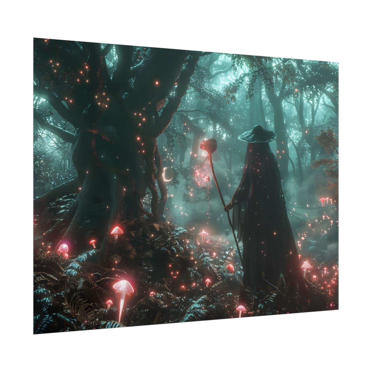 Whispers of Magic in Enchanted Woods: A Mysterious Encounter with the Witch - Poster