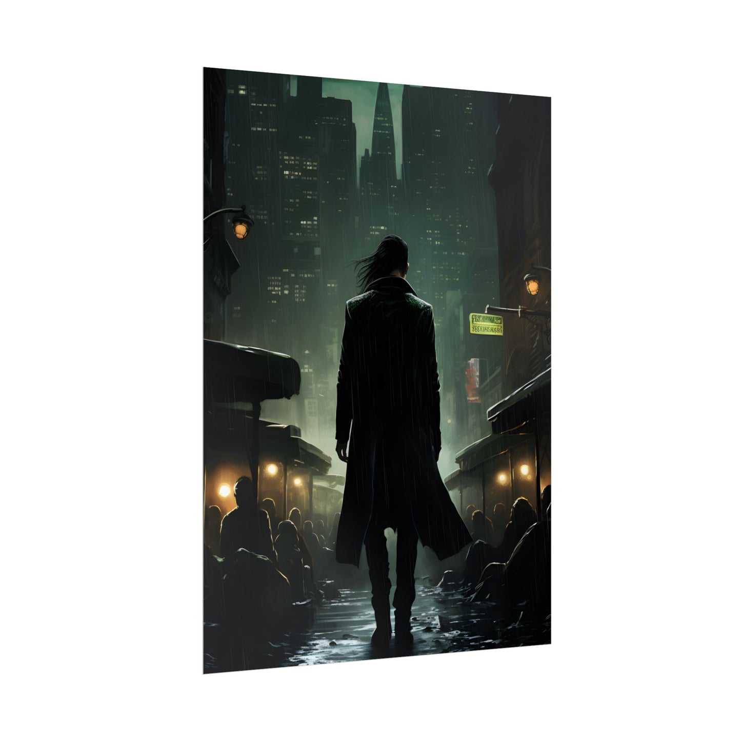 Urban Fantasy Detective: Noir City Night Art - Poster