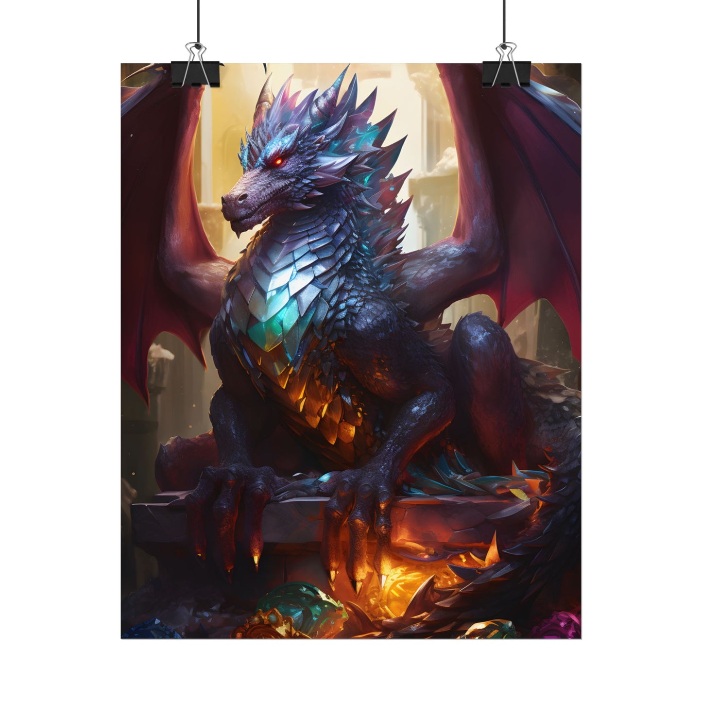 Ancient Dragon's Majestic Lair: Fantasy Guardians of Old - Poster
