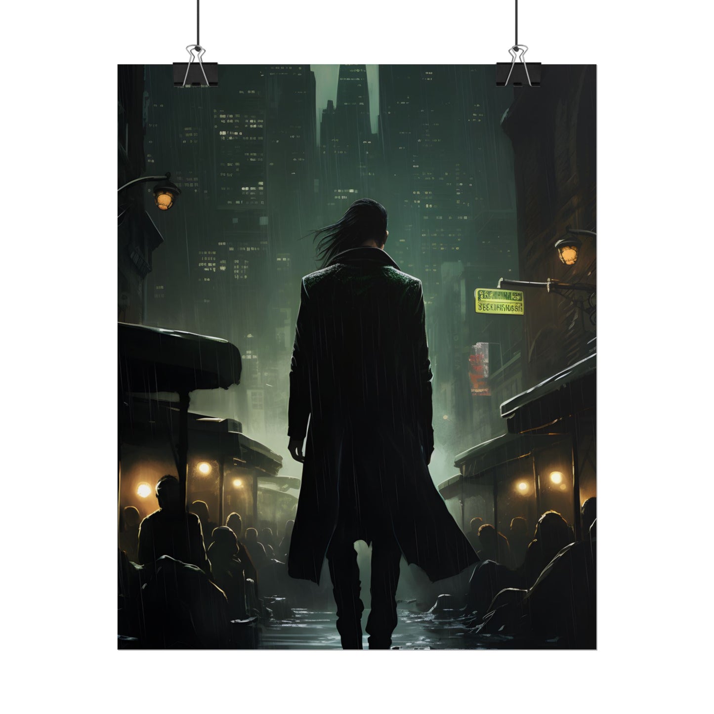 Urban Fantasy Detective: Noir City Night Art - Poster