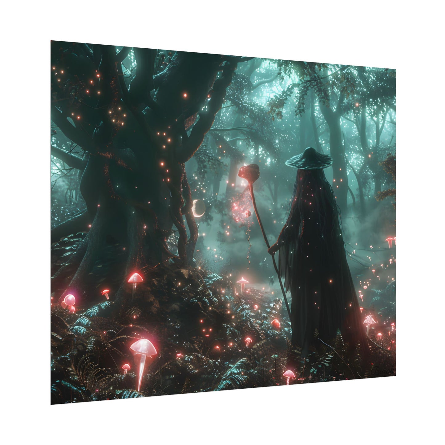 Whispers of Magic in Enchanted Woods: A Mysterious Encounter with the Witch - Poster