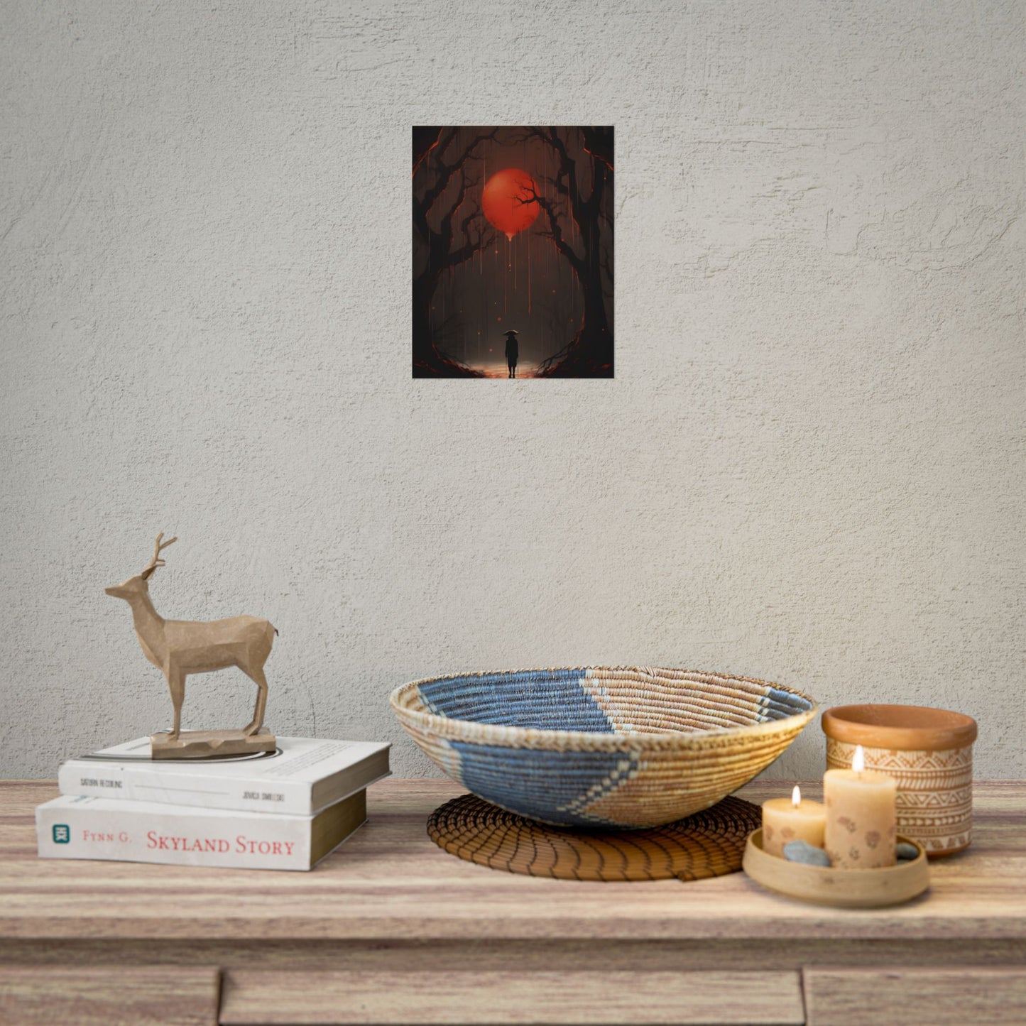 Candid Moment: Intimate Indoor Artwork - Poster