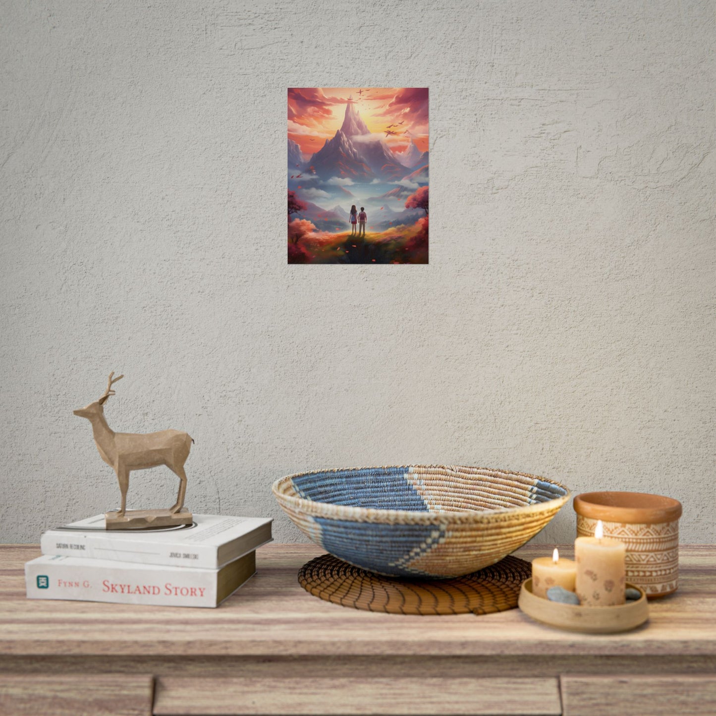Peaceful Meadow: Children's Serene Moment - Poster