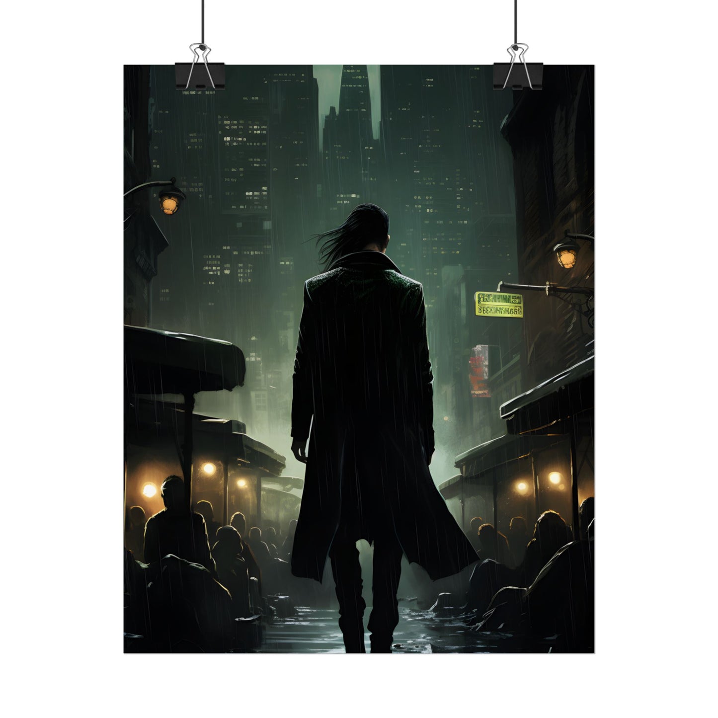 Urban Fantasy Detective: Noir City Night Art - Poster