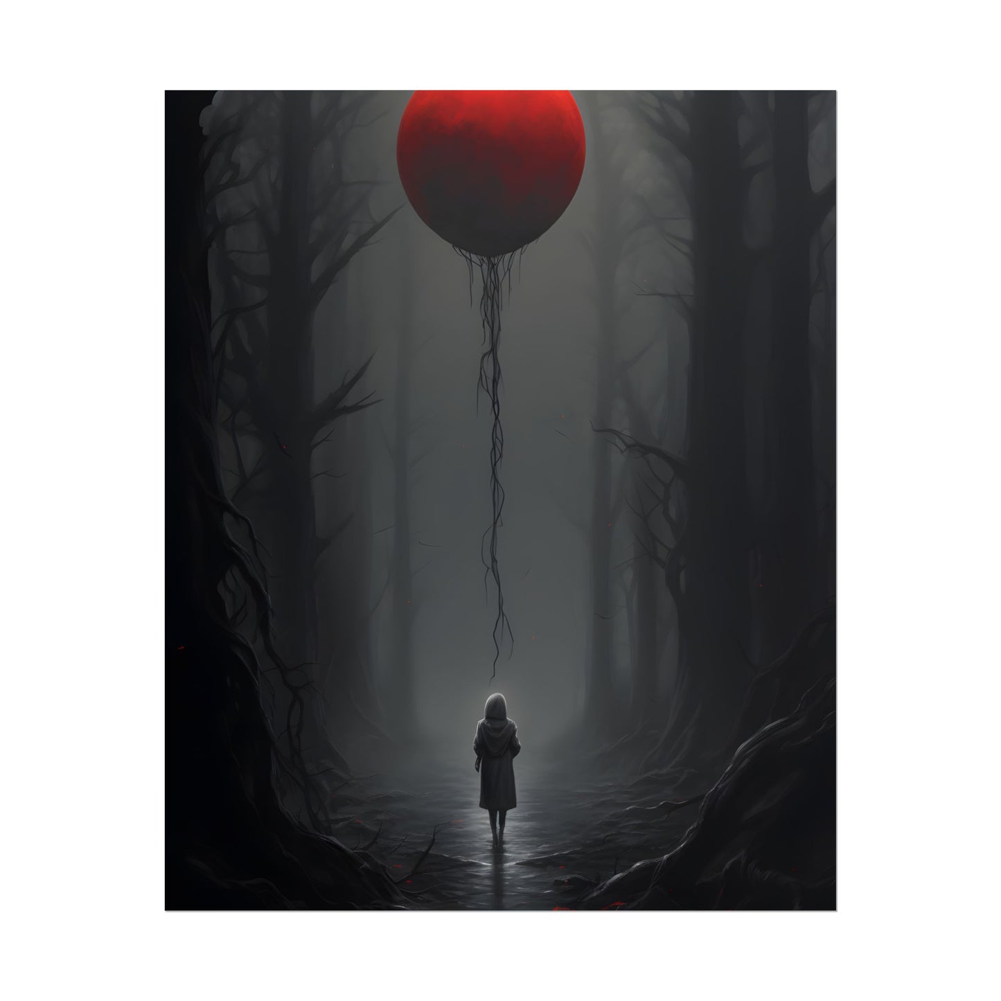 Youthful Moment: A Young Man in Nature's Outdoors - Poster
