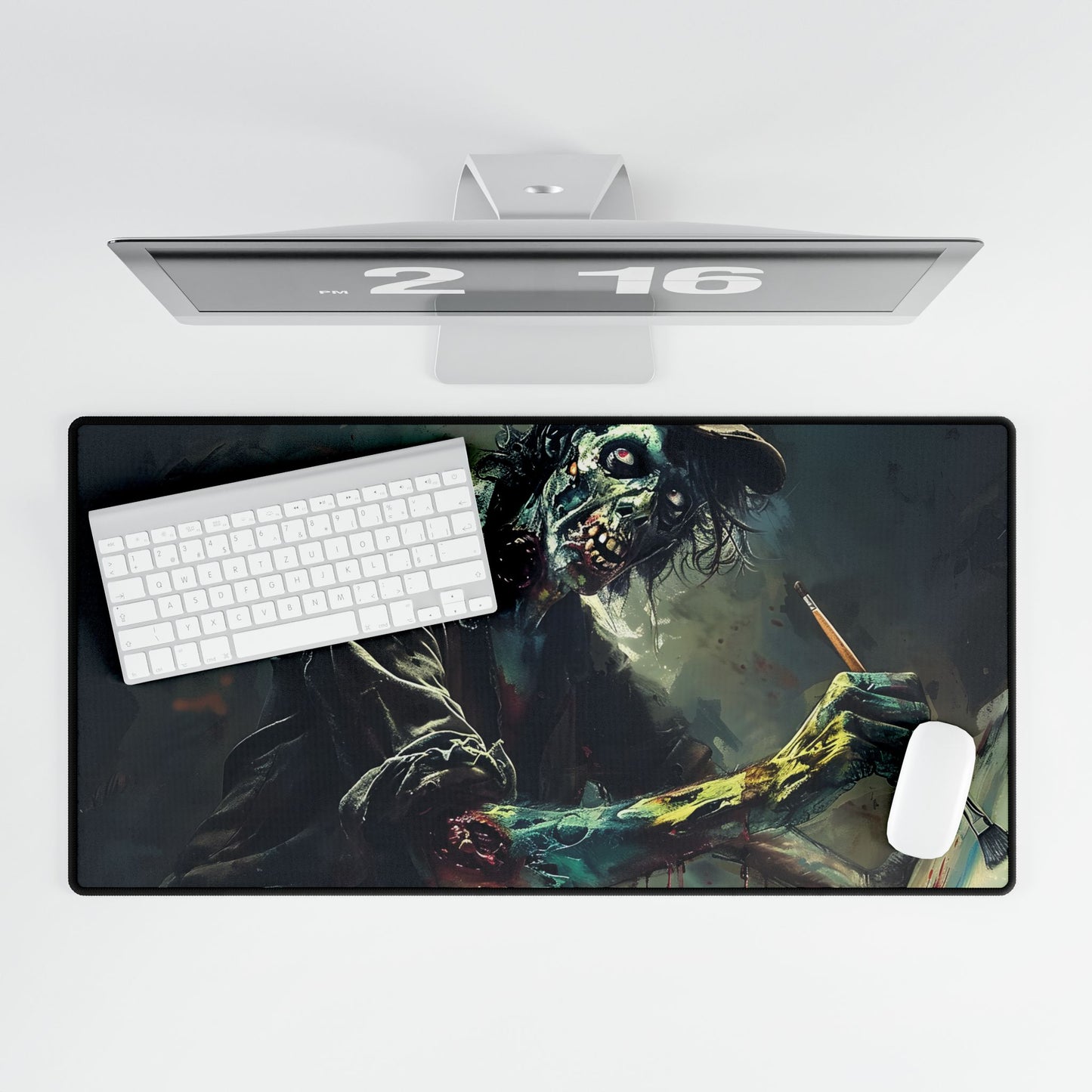 Zombie Horror Original Art: Original Artwork - Desk Mat