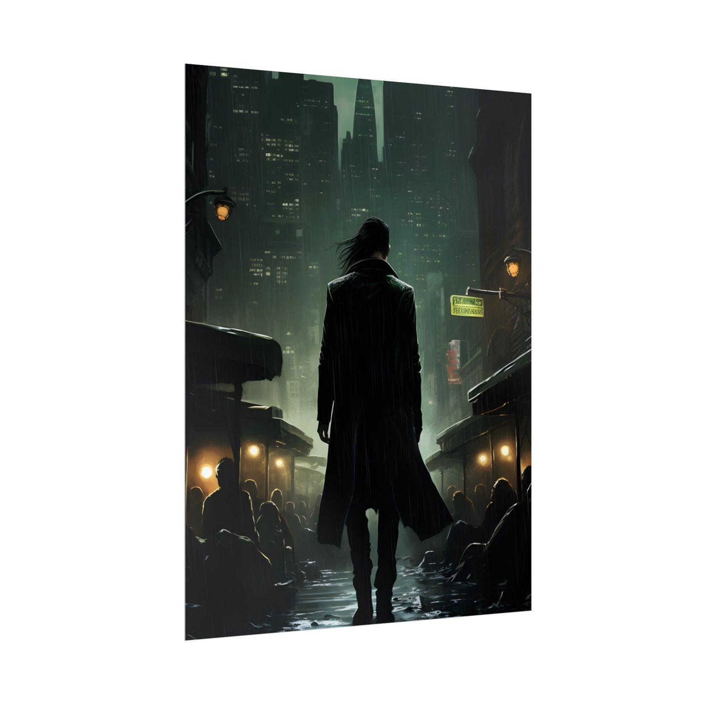Urban Fantasy Detective: Noir City Night Art - Poster