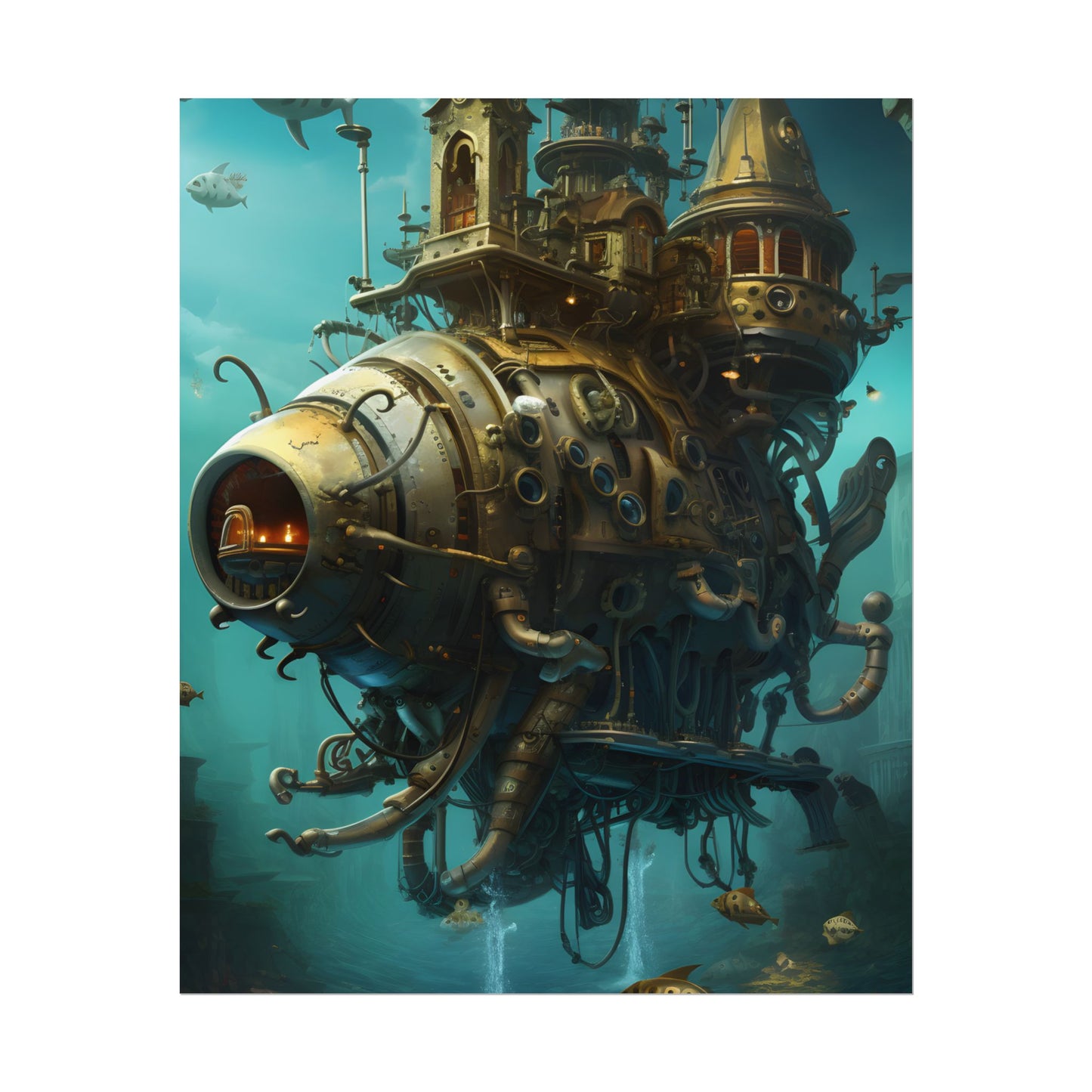 Steampunk Oceanic Adventure: Sailors on the High Seas - Poster