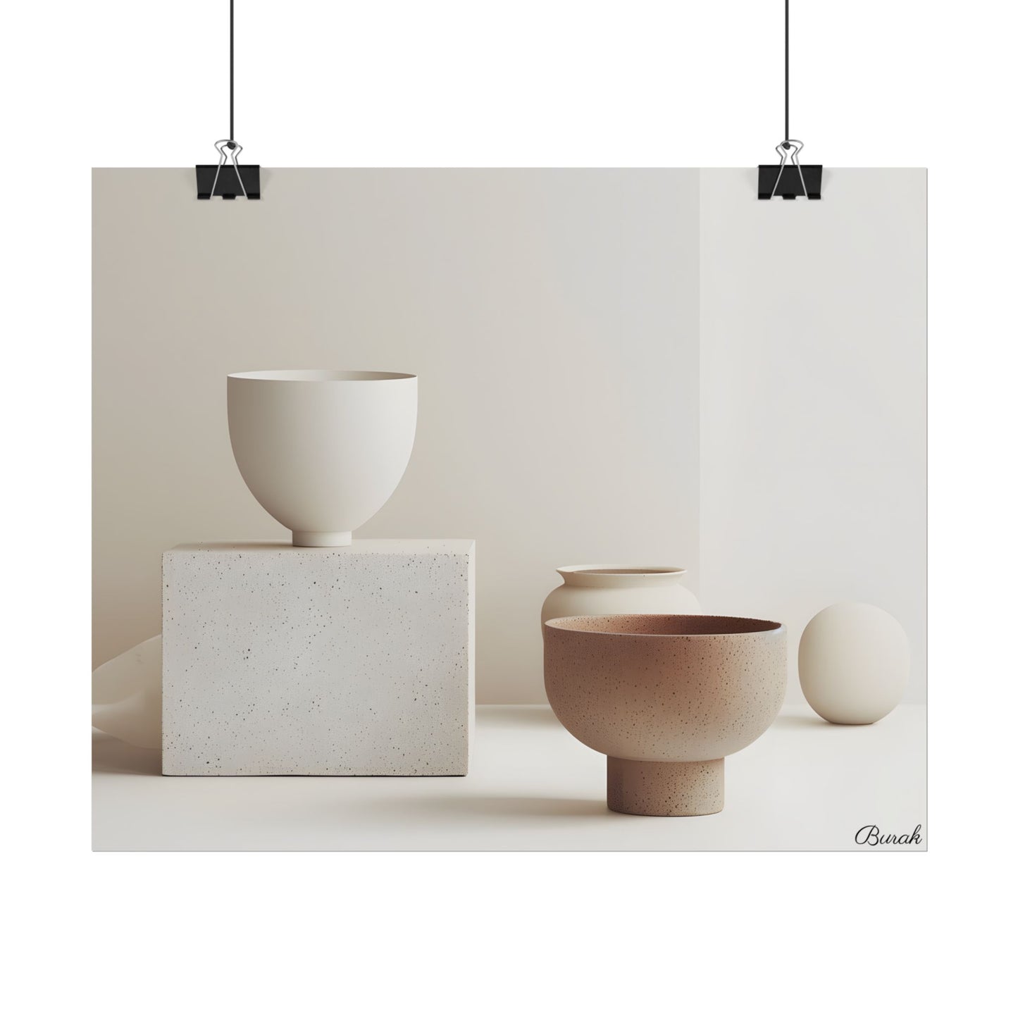 Minimalist Modern Geometry: Artwork Design Product - Poster