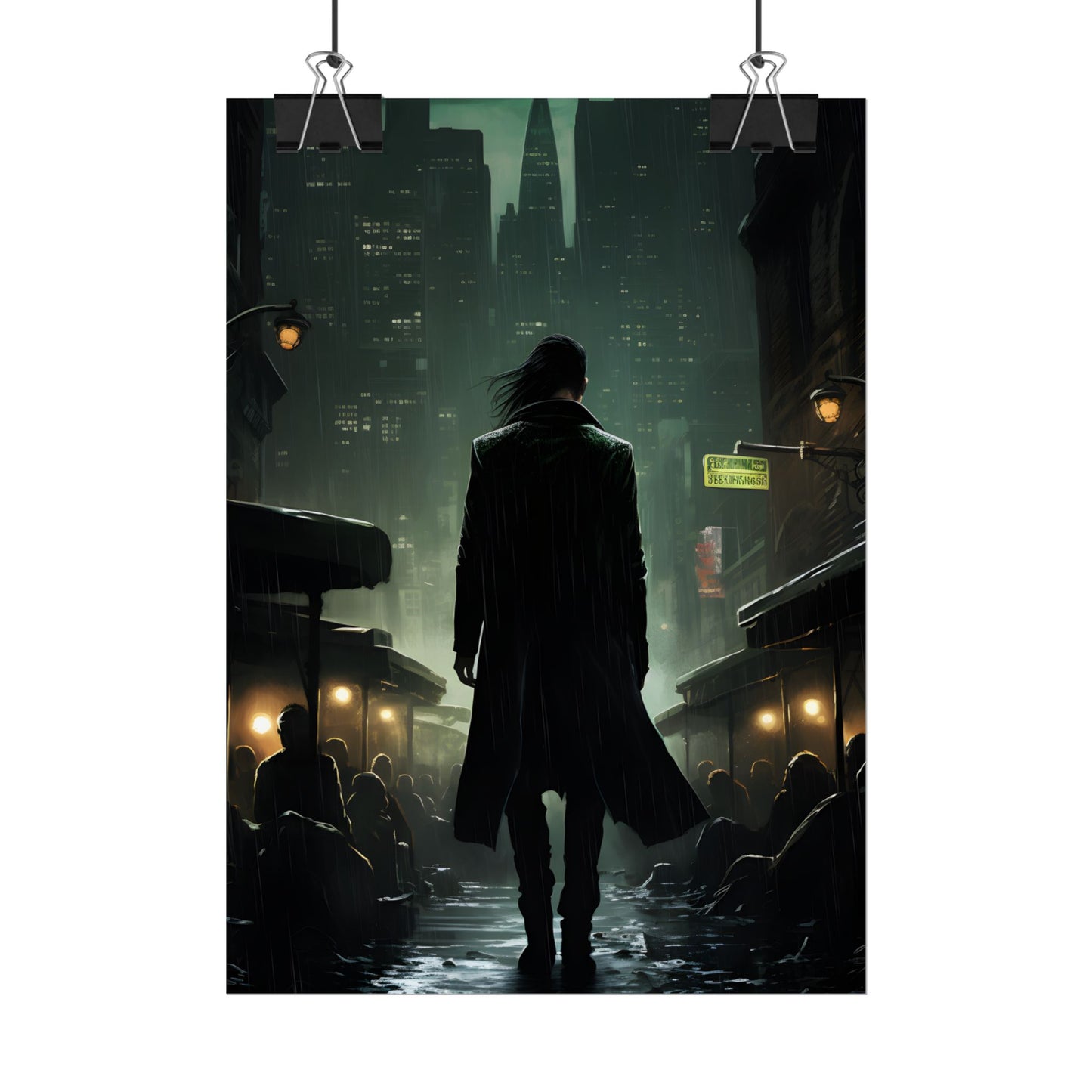 Urban Fantasy Detective: Noir City Night Art - Poster