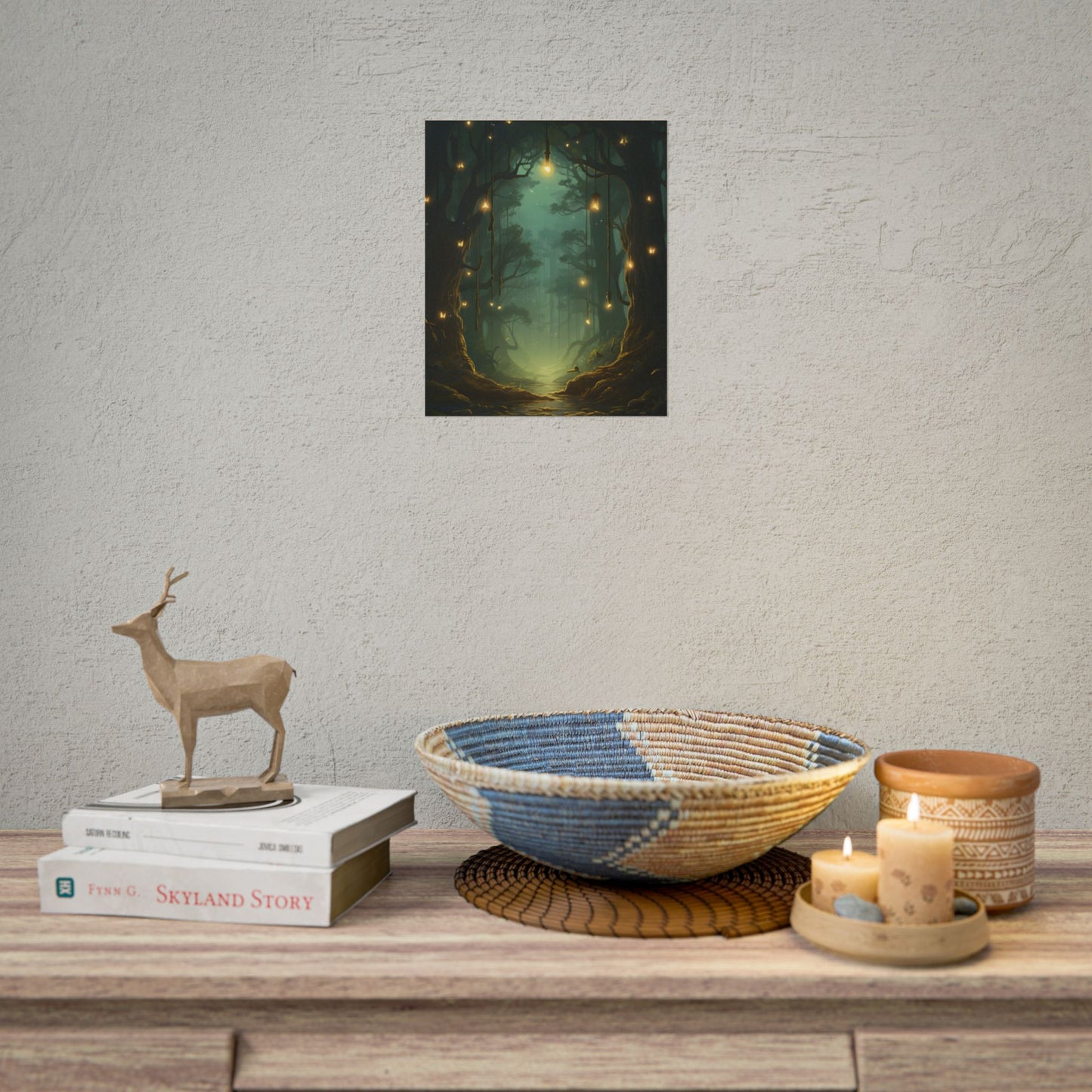 Person in Motion: Outdoor Artwork in Daylight - Poster