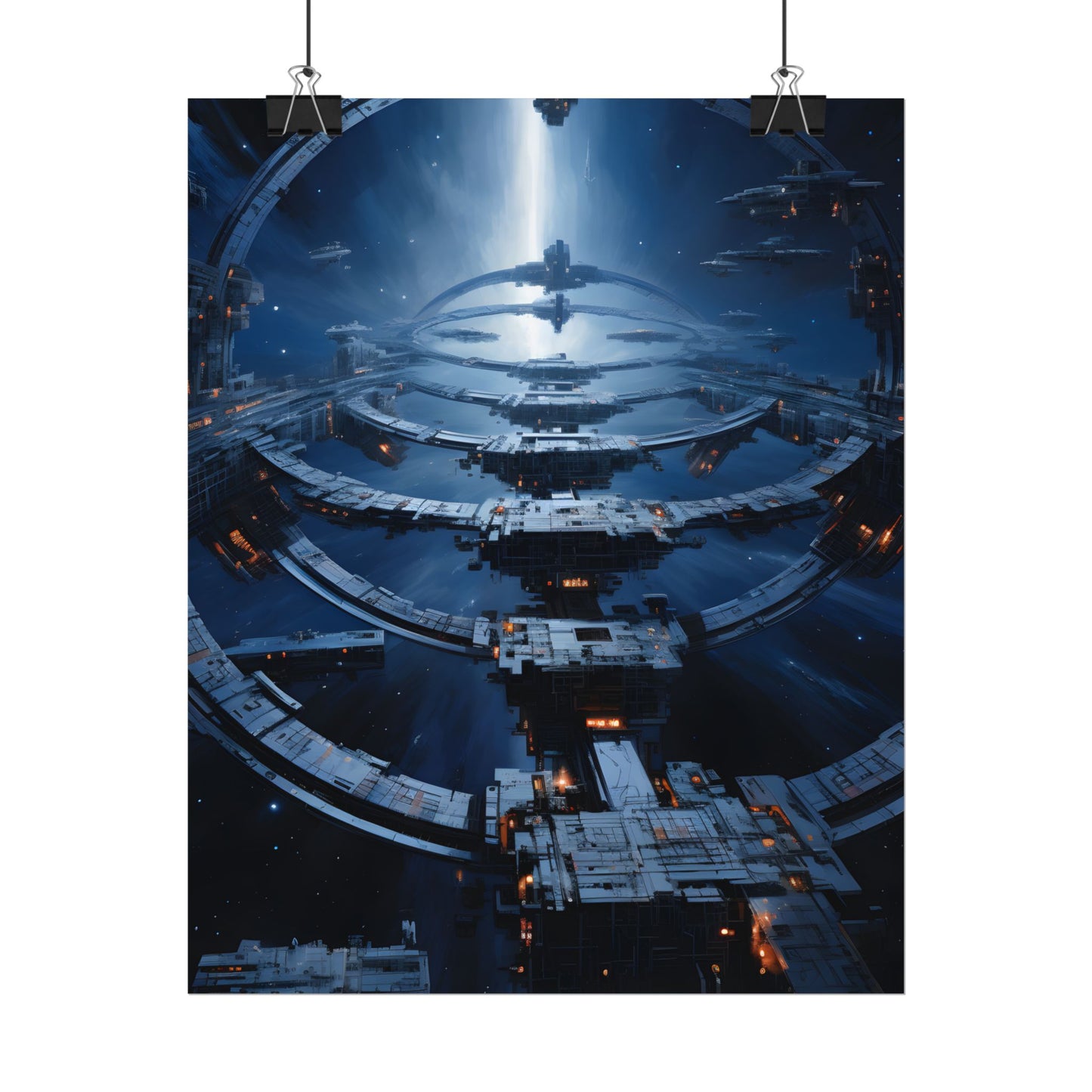 Aetherial Space Station: Massive Orbital Habitat - Poster
