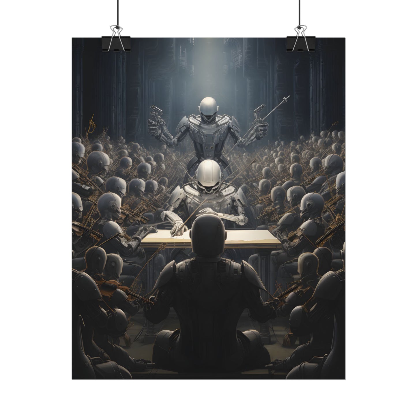 Robot Symphony: Sentient Robots in Musical Harmony - Poster