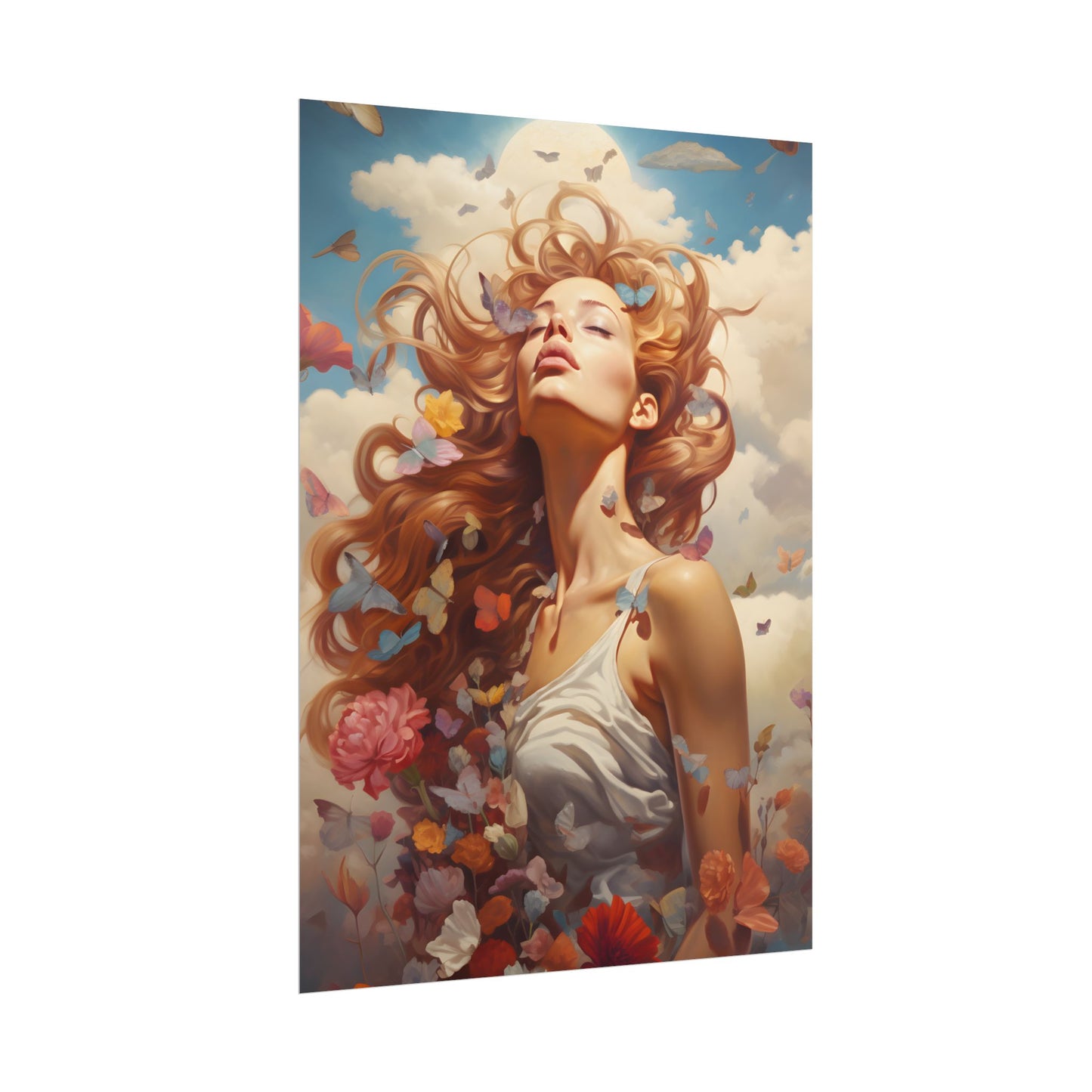 Vibrant Outdoor Cafe: Relaxed Atmosphere Artwork - Poster