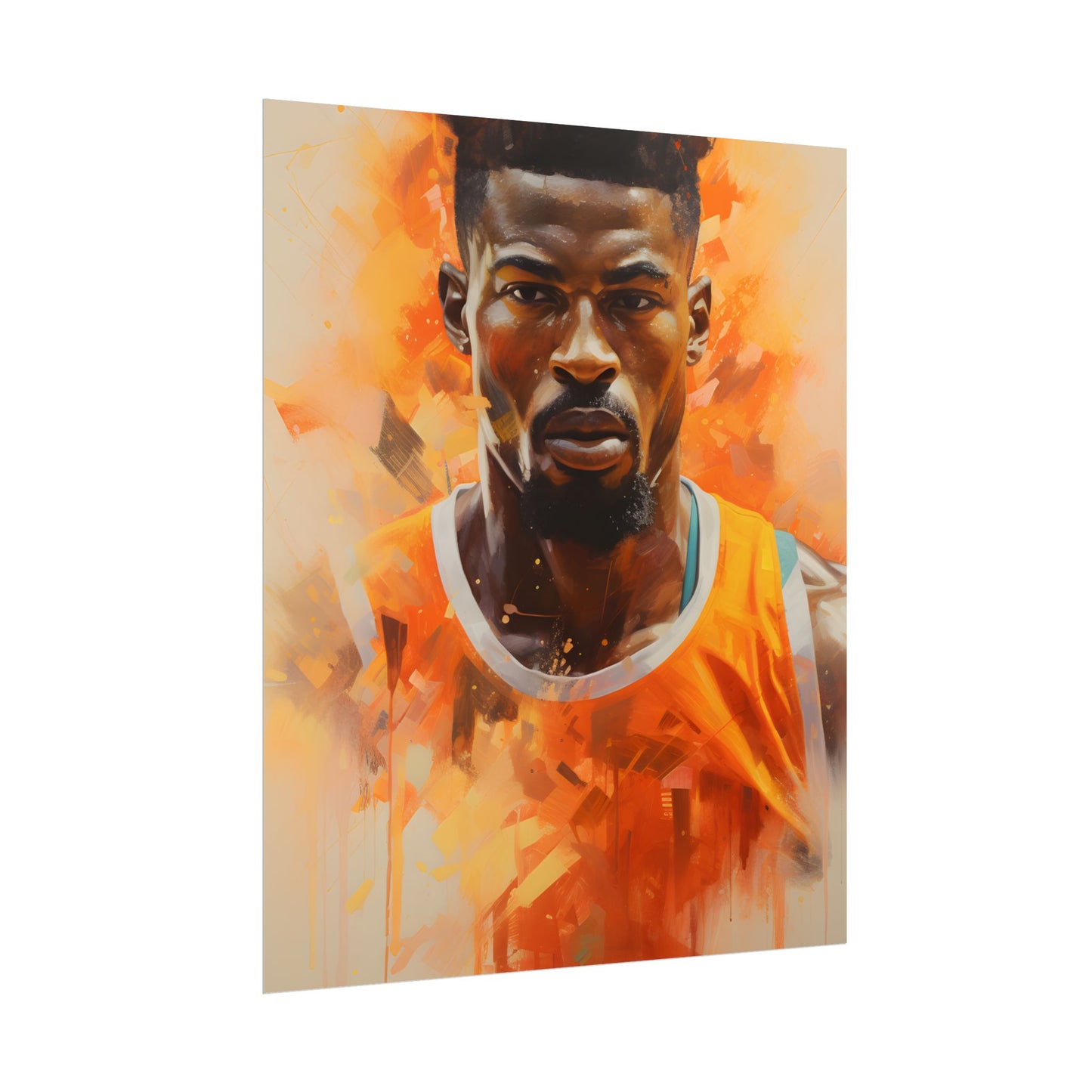 Dedicated Athlete: Intense Passion in Action - Poster