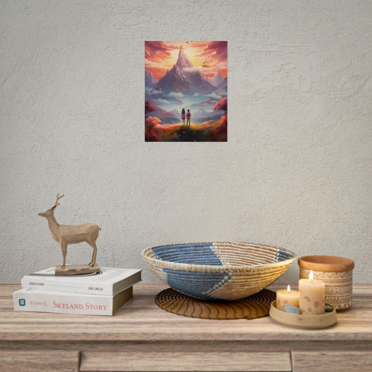 Peaceful Meadow: Children's Serene Moment - Poster