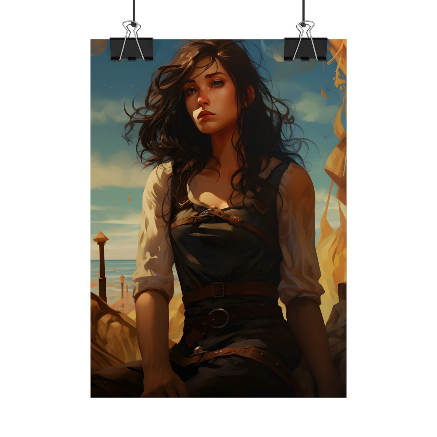 Casual Outdoor Moment: Person in Natural Setting - Poster