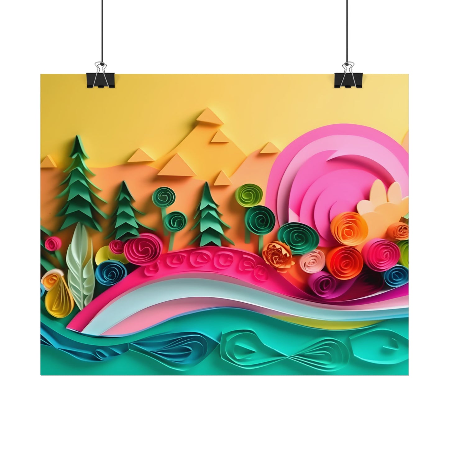 Magical Beach Sunset: Peaceful Landscape Art - Poster