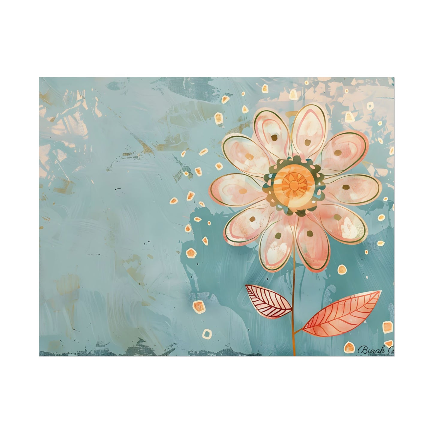Whimsical Growth Mindset Flower: Blooming Art - Poster