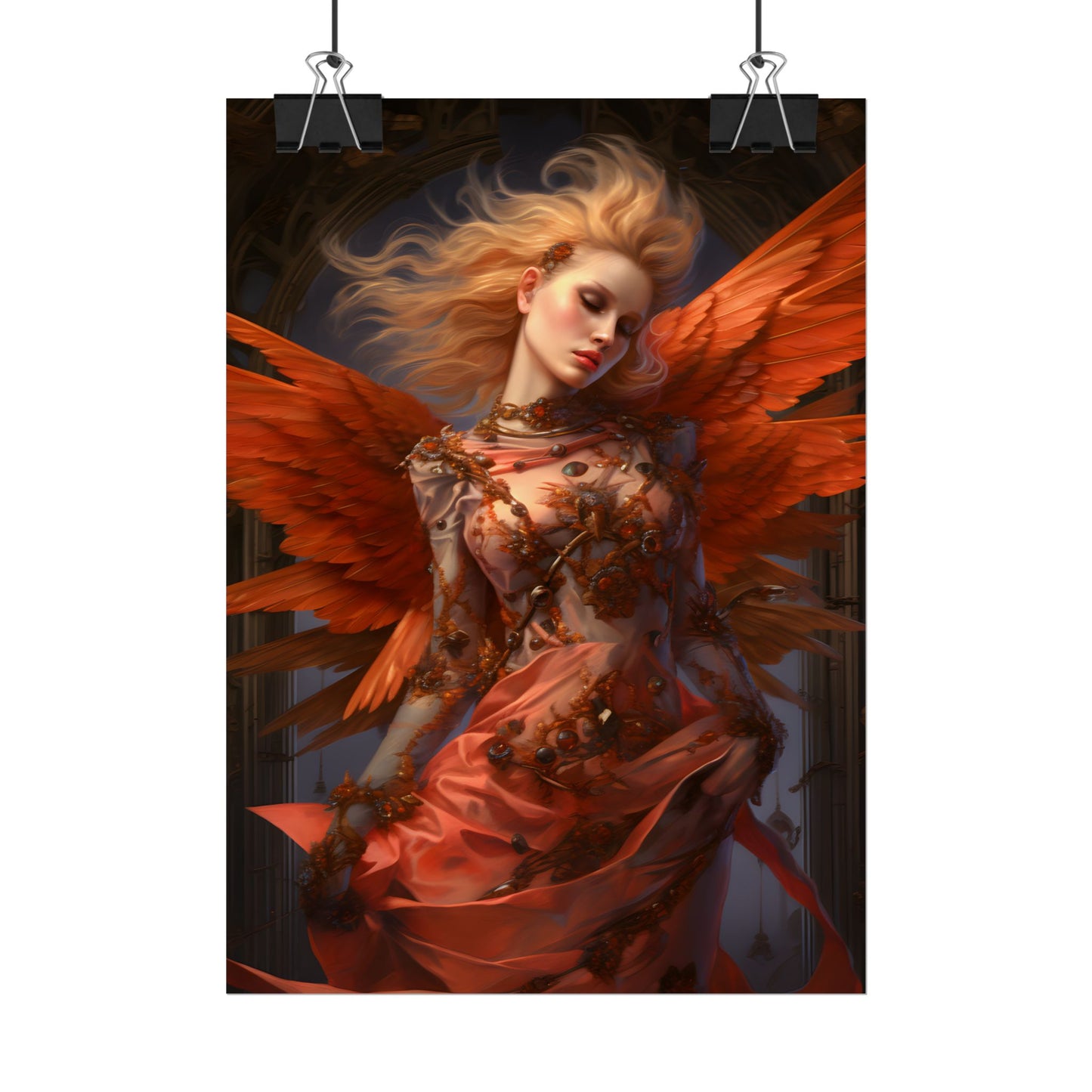 The Guardian: Muscular Protector Statue in Armor - Poster