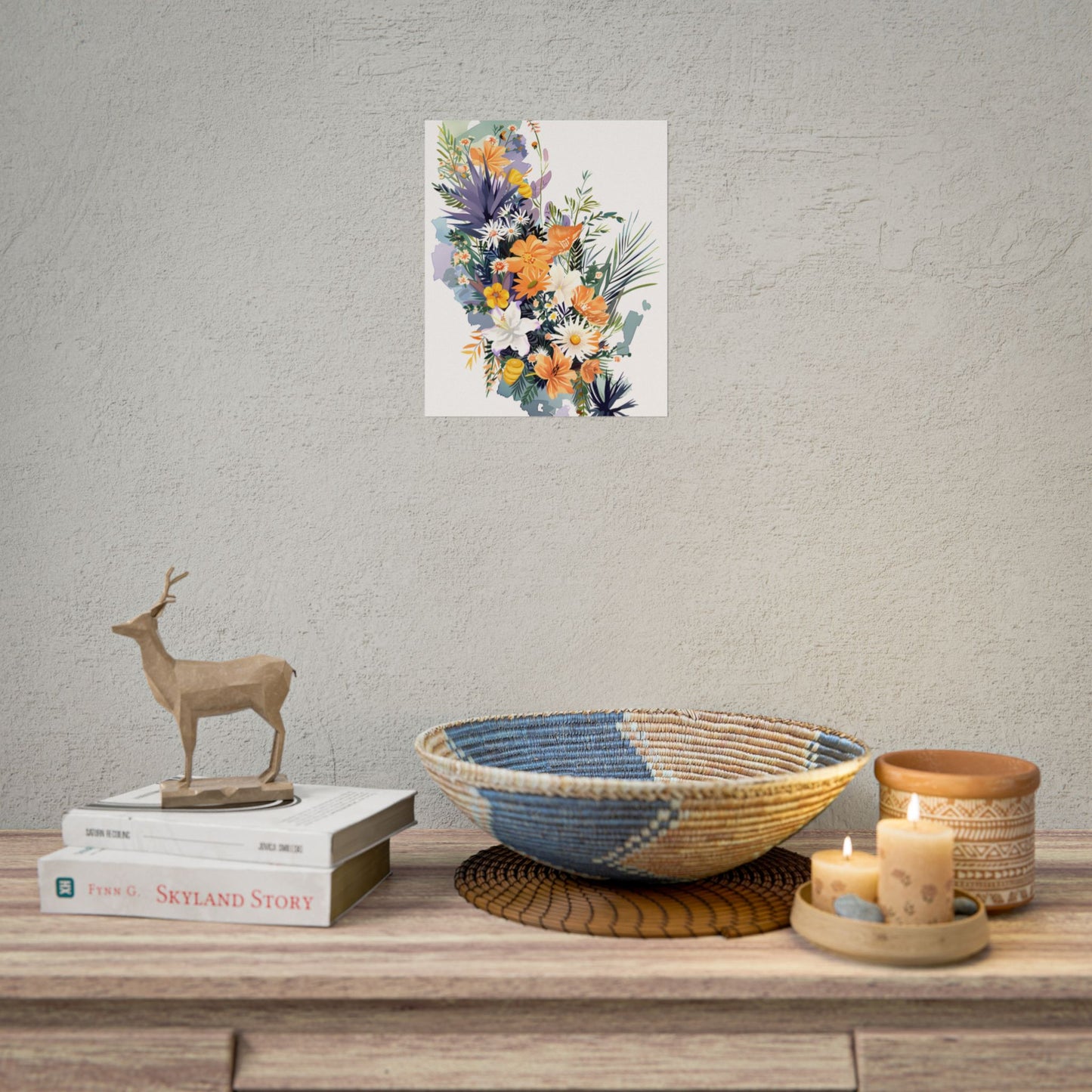Whimsical Florida Map: Playful Art Illustration - Poster