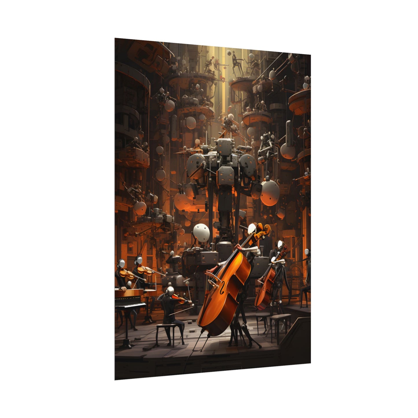 6 Sentient Robot Musicians: A Symphony of Artistic Expression - Poster