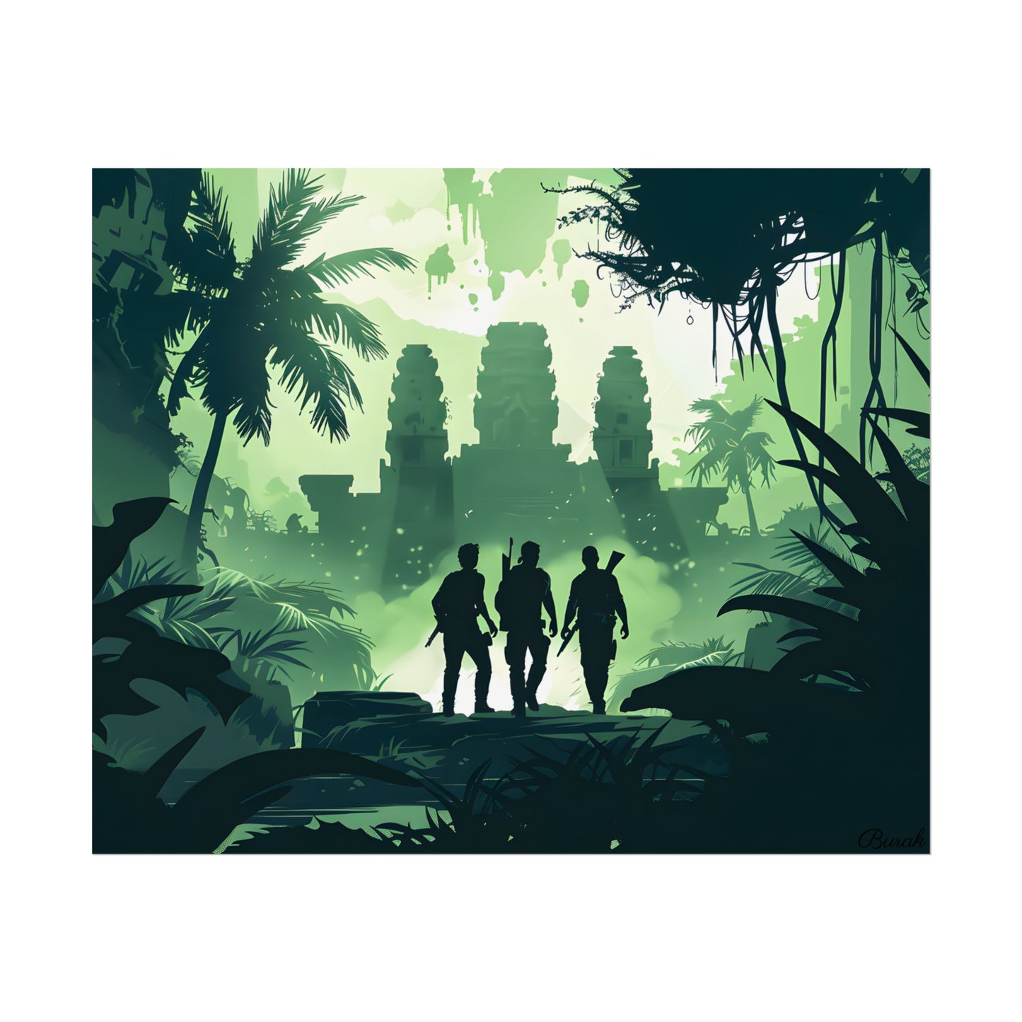 Young Adventurer: Minimalist Digital Portrait - Poster