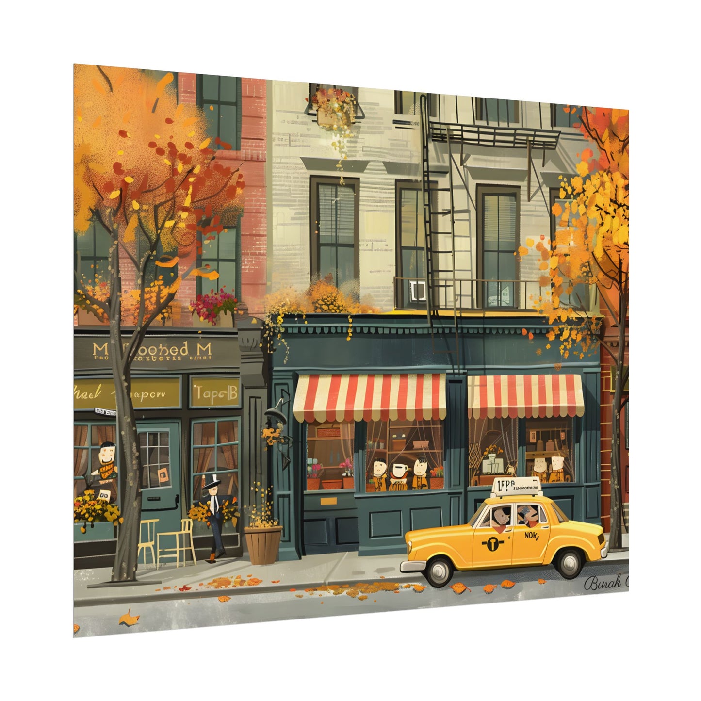 Whimsical Yellow Dreams: Playful Building Digital Art - Poster