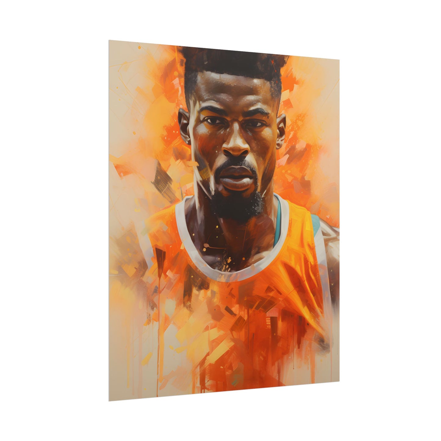 Dedicated Athlete: Intense Passion in Action - Poster