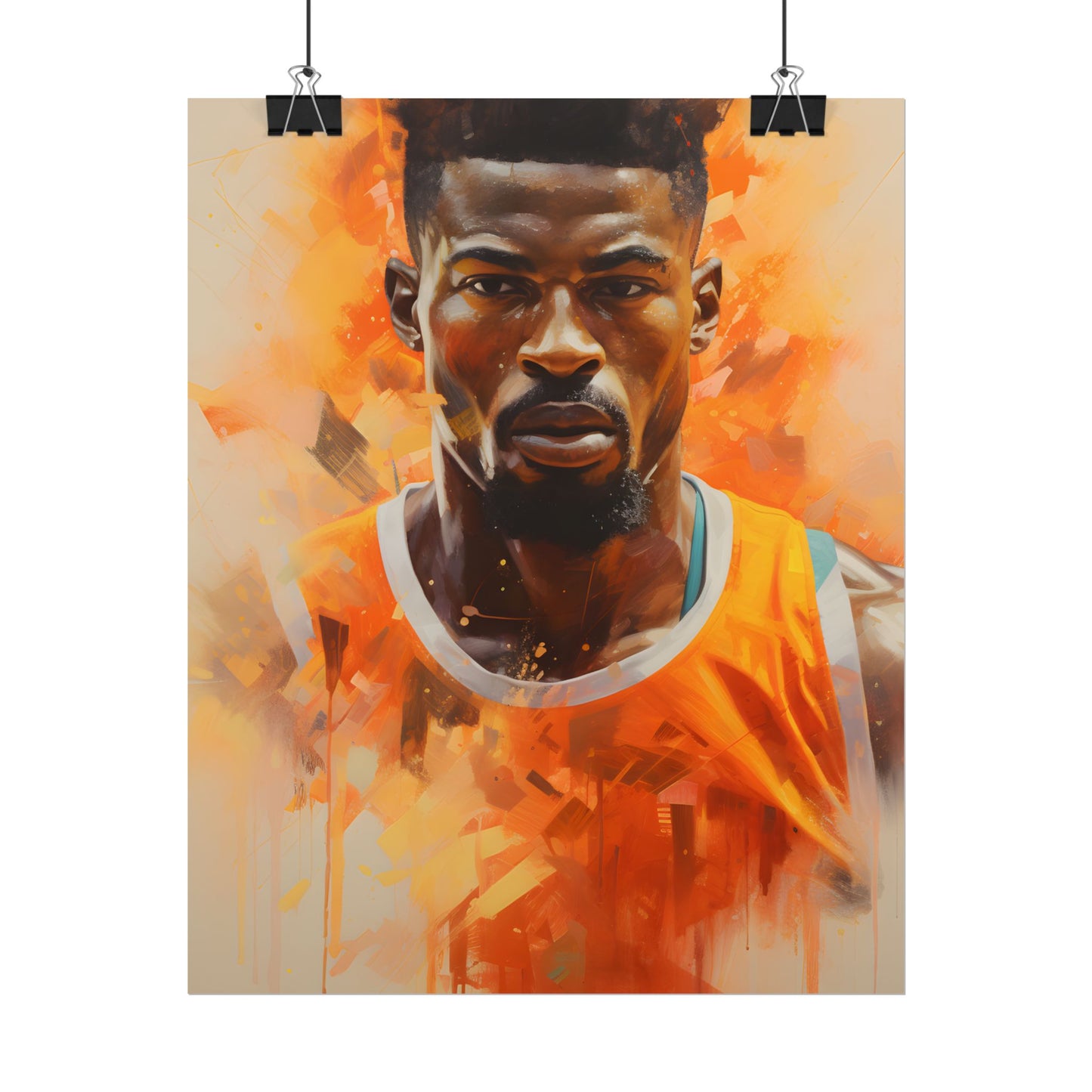 Dedicated Athlete: Intense Passion in Action - Poster