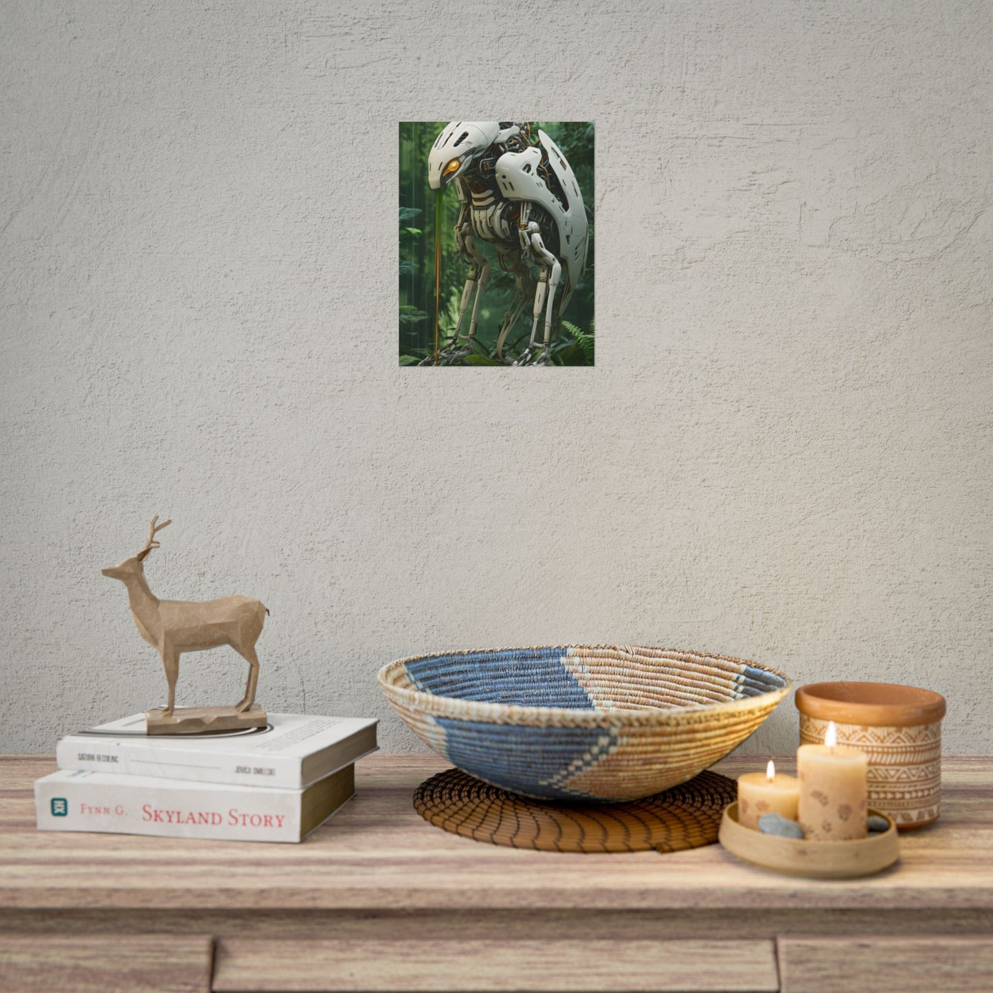 Robotic Wildlife Sanctuary: Six-Legged Creature Oasis - Poster