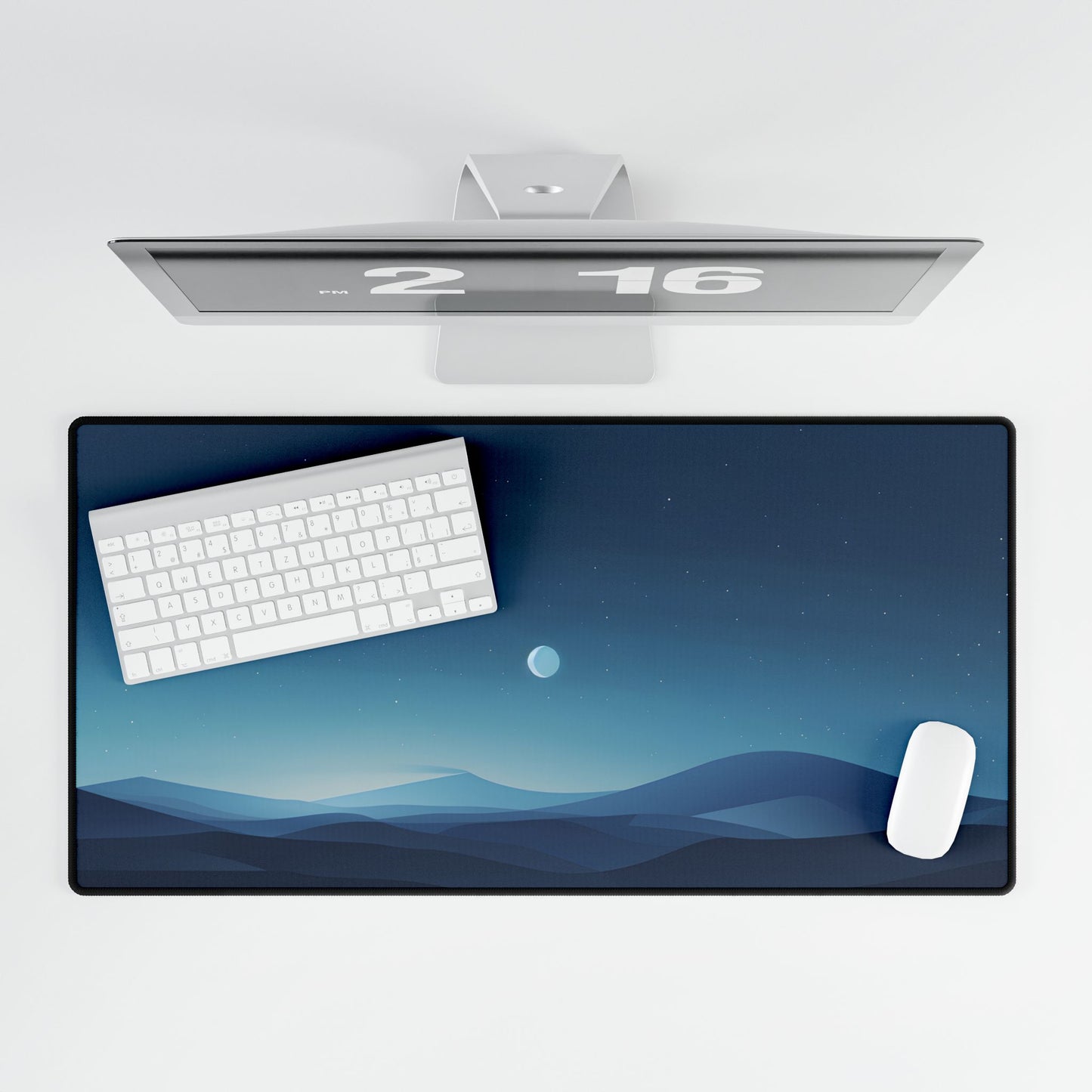 Minimalist Night Sky: Stars and Constellations Art - Desk Mat