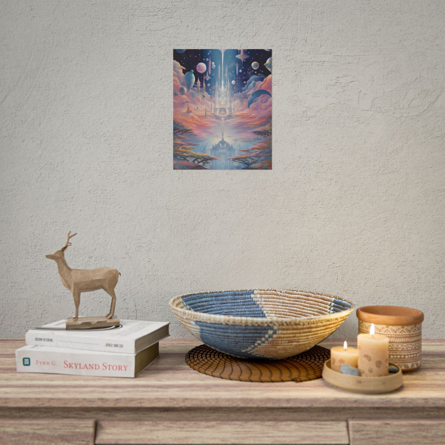 Celestial Art Gallery: Unique Morning Abstract Artworks - Poster