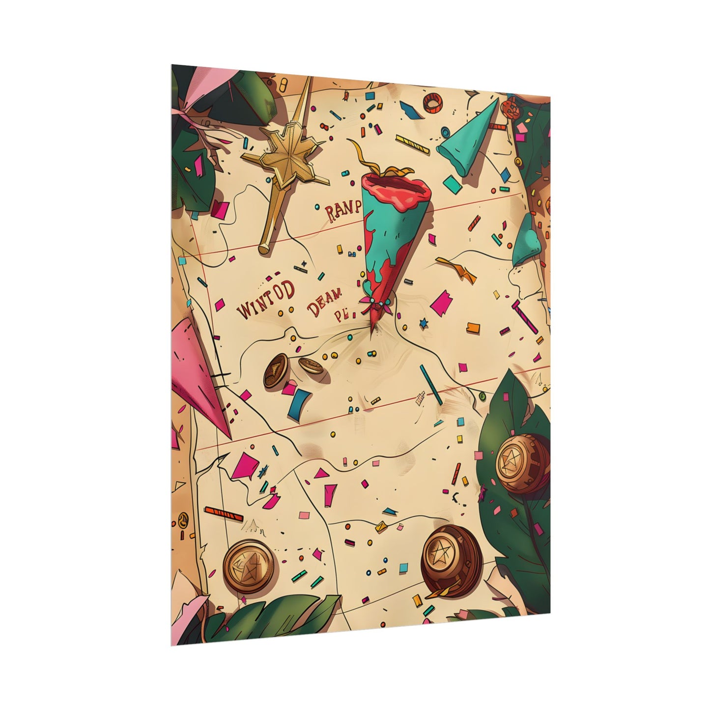 Whimsical Portrait with a Large Nose - Poster