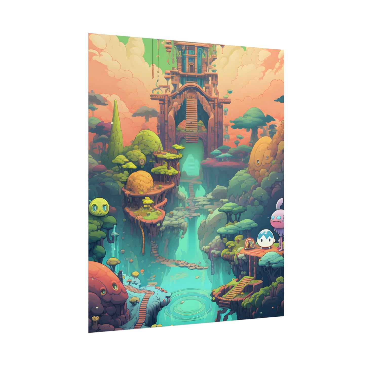 Gamified Pixel Pets: Colorful Cyber Companions - Poster
