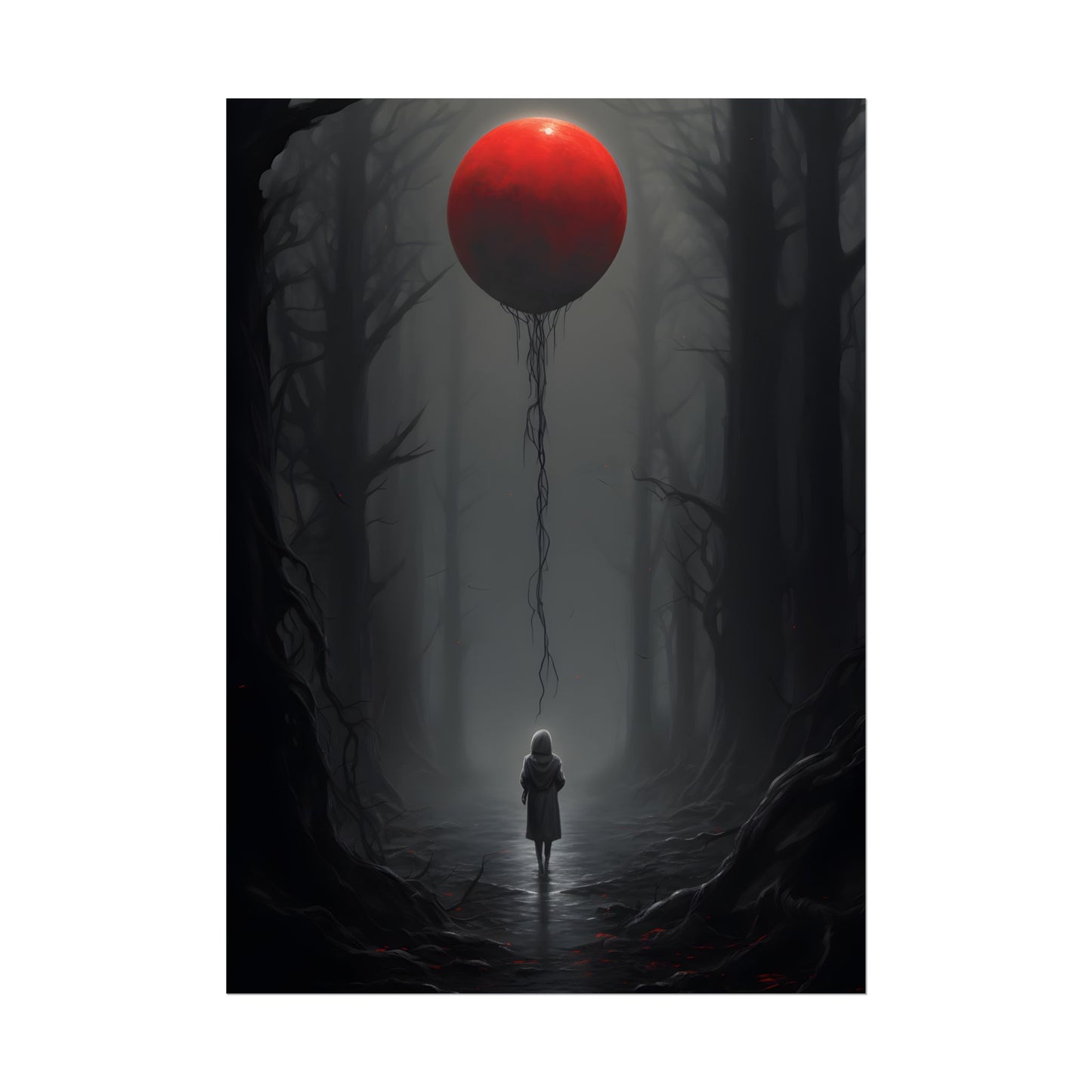 Youthful Moment: A Young Man in Nature's Outdoors - Poster