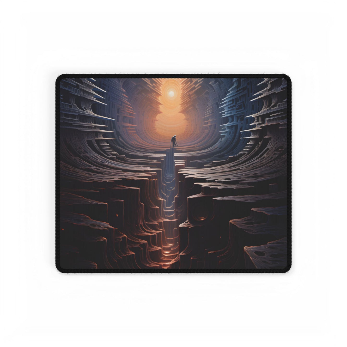 Space Explorer Journey: Intrepid Voyager Through the Galaxy - Desk Mat