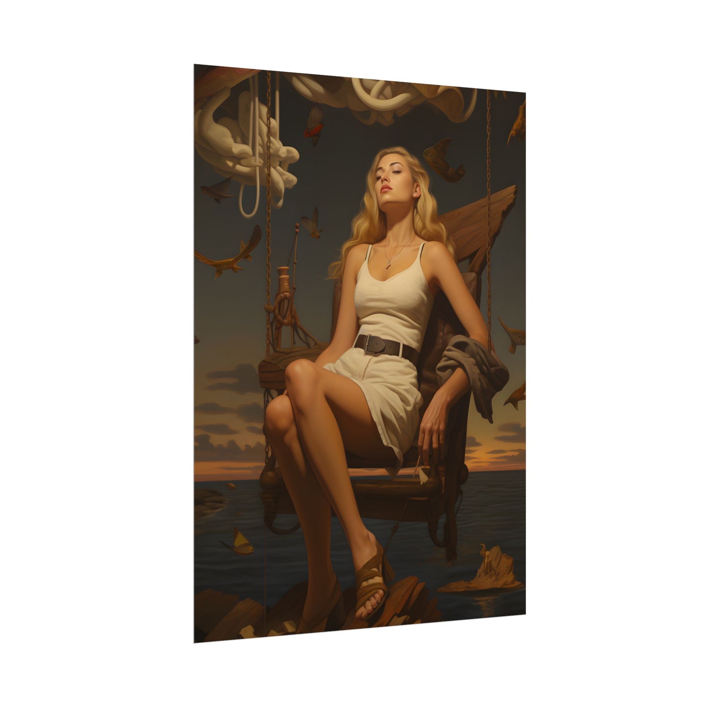 A Gentle Grip: Close-Up Photography Art - Poster