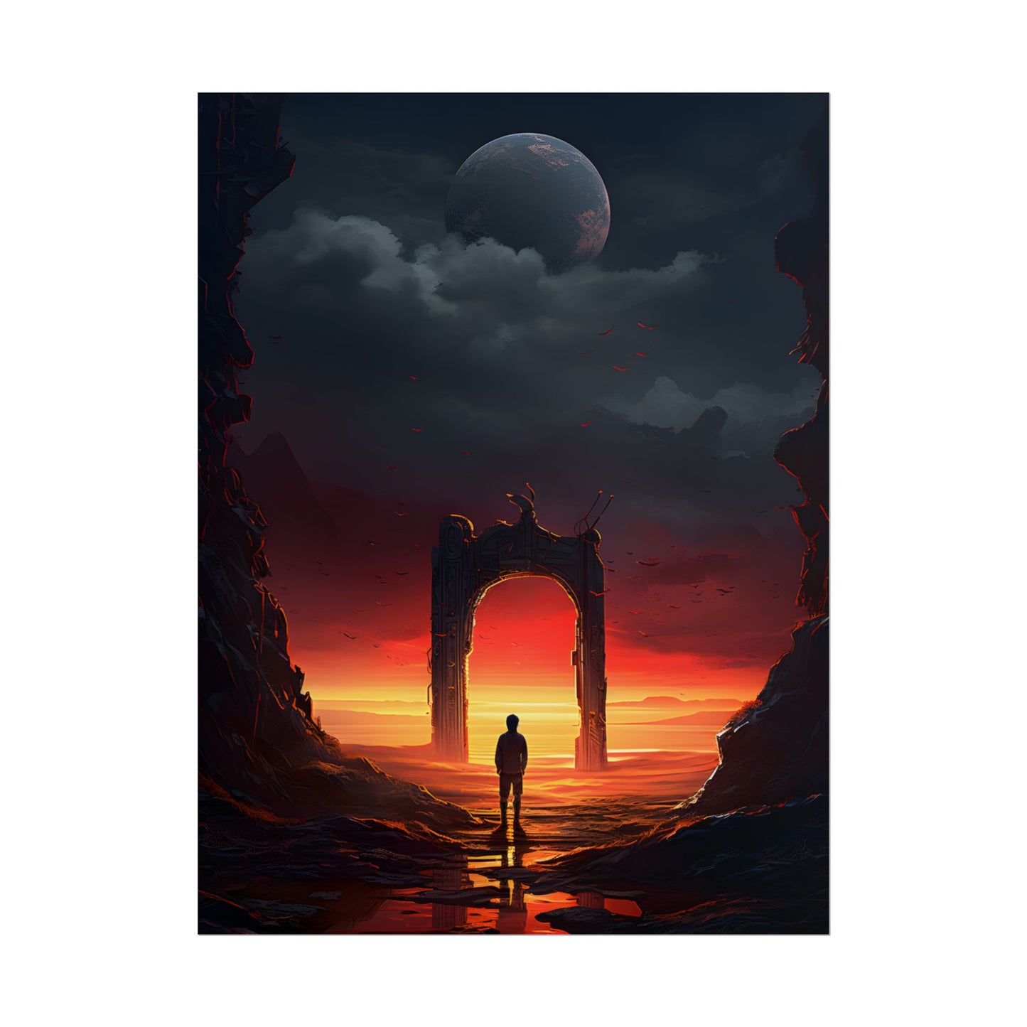 A Moment of Stillness: Phone in Quiet Indoor Setting - Poster