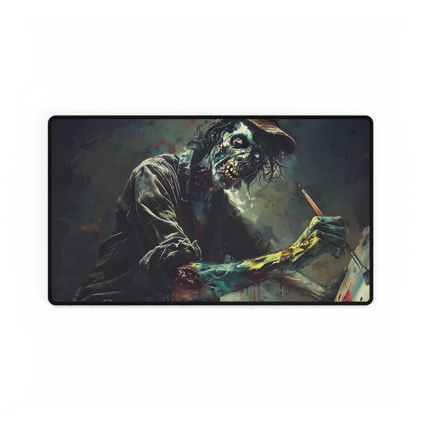 Zombie Horror Original Art: Original Artwork - Desk Mat
